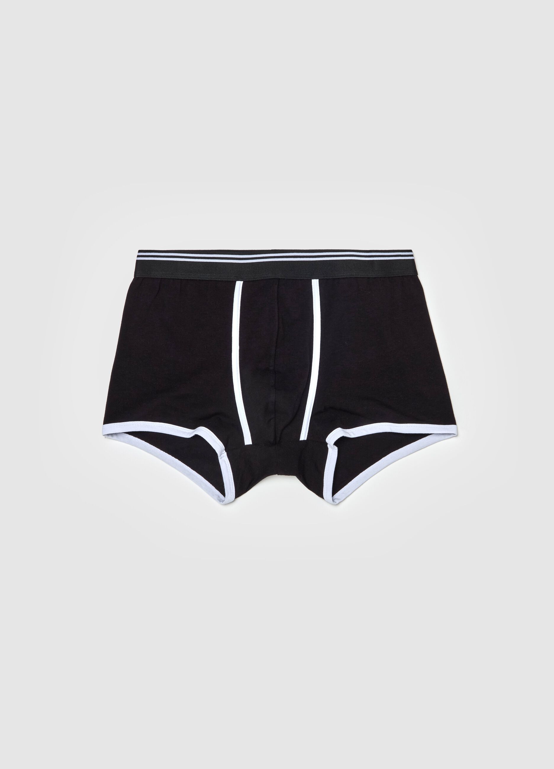 Boxer shorts with contrasting details