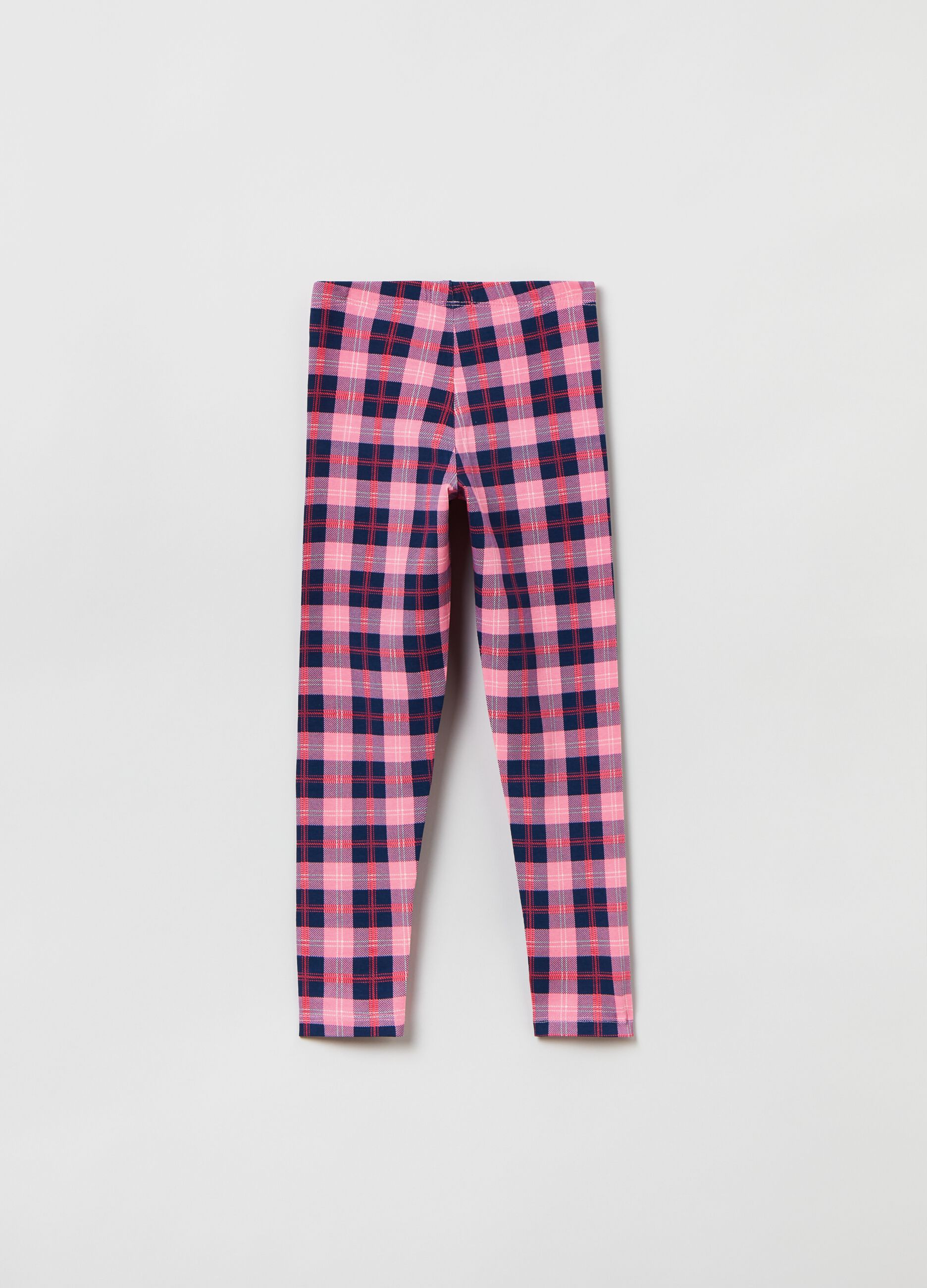 Ladies Check Tartan Print Leggings – Fresh Look In