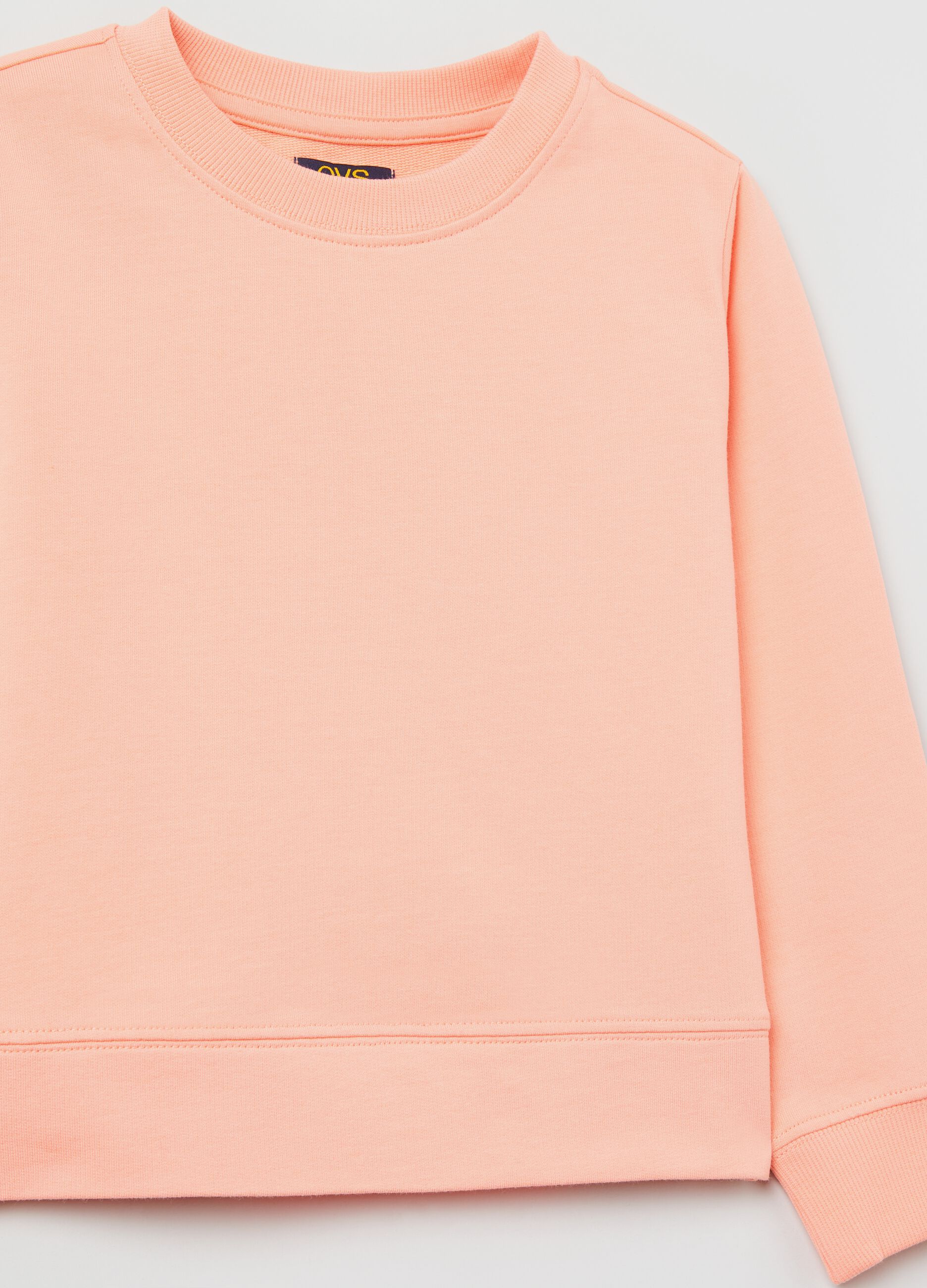 Sweatshirt in French Terry with round neck