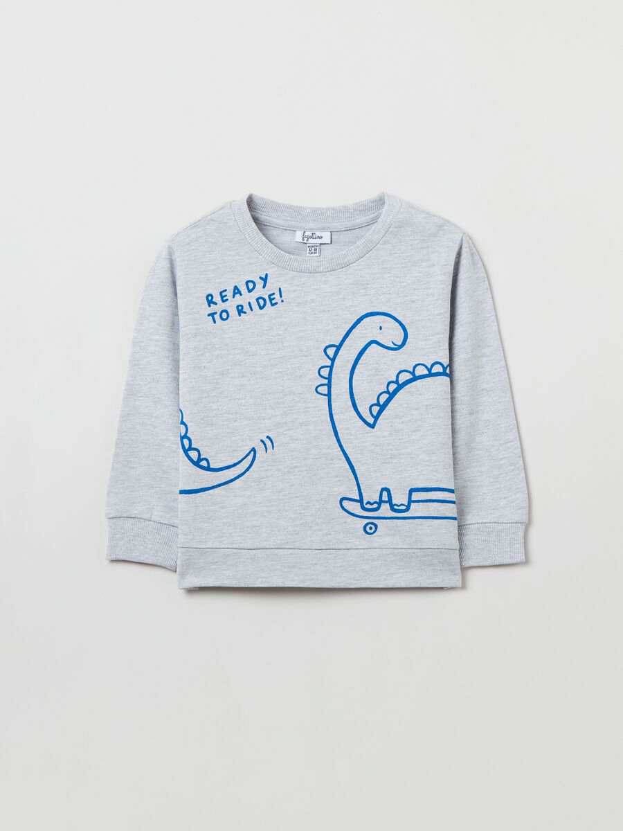 French terry sweatshirt with print_0