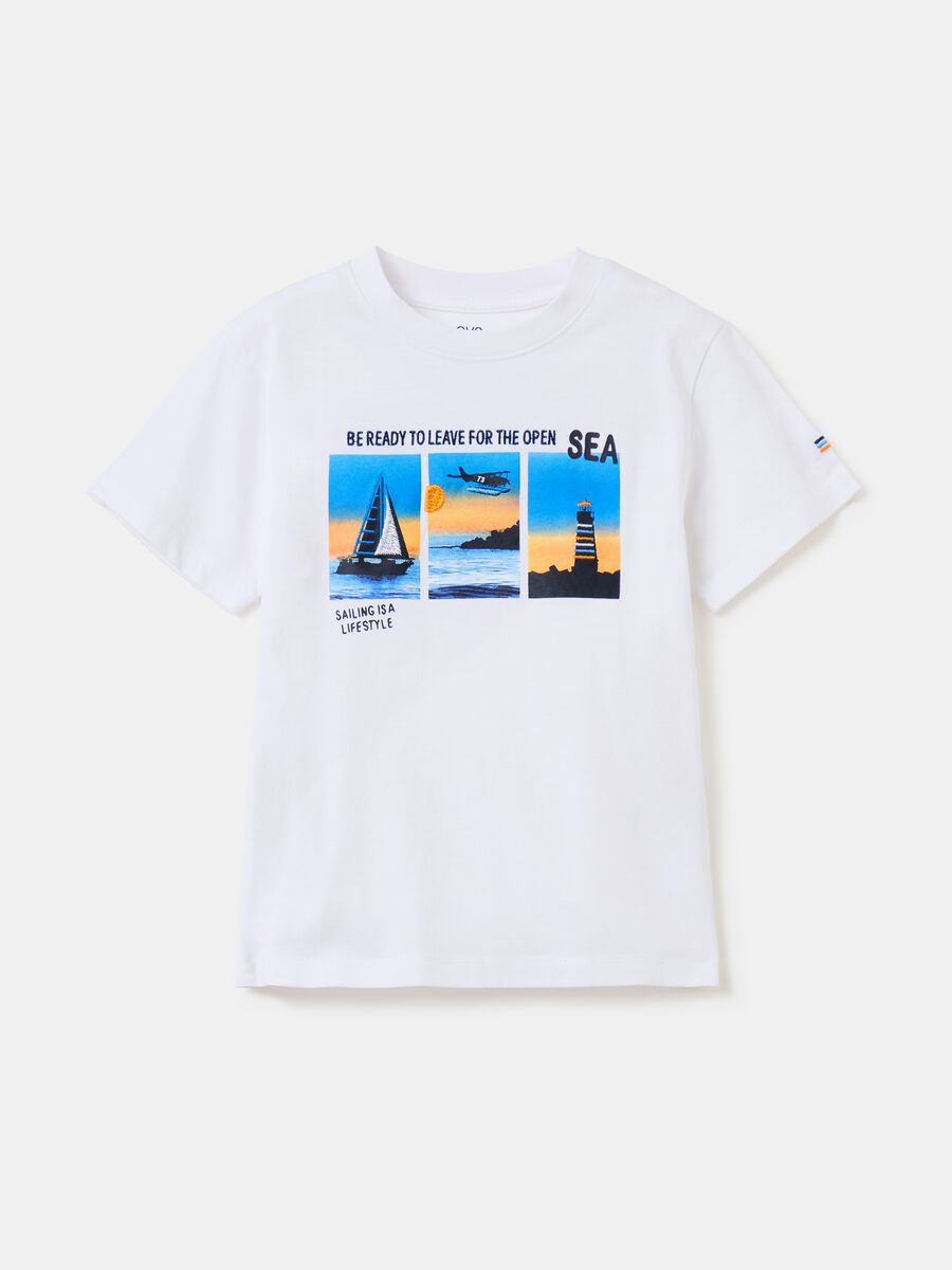 Camiseta estampado velero con bordados_0