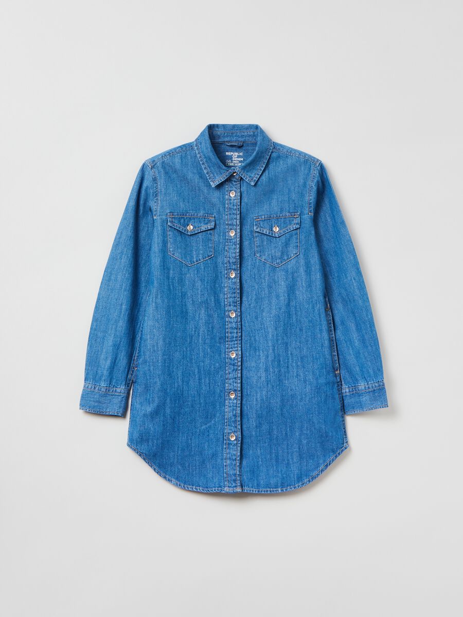 Denim shirt dress_0