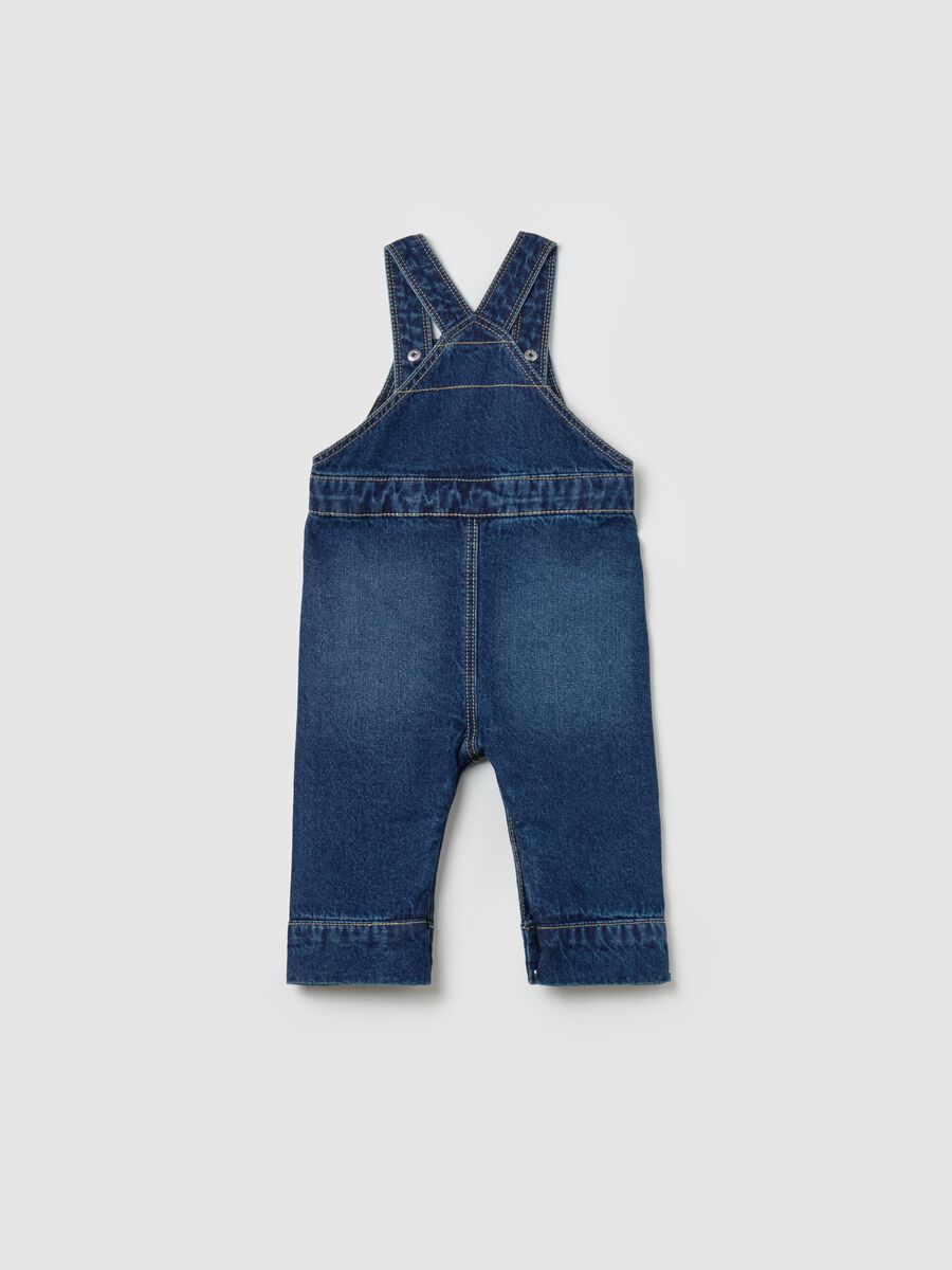 Denim dungarees with pockets_1