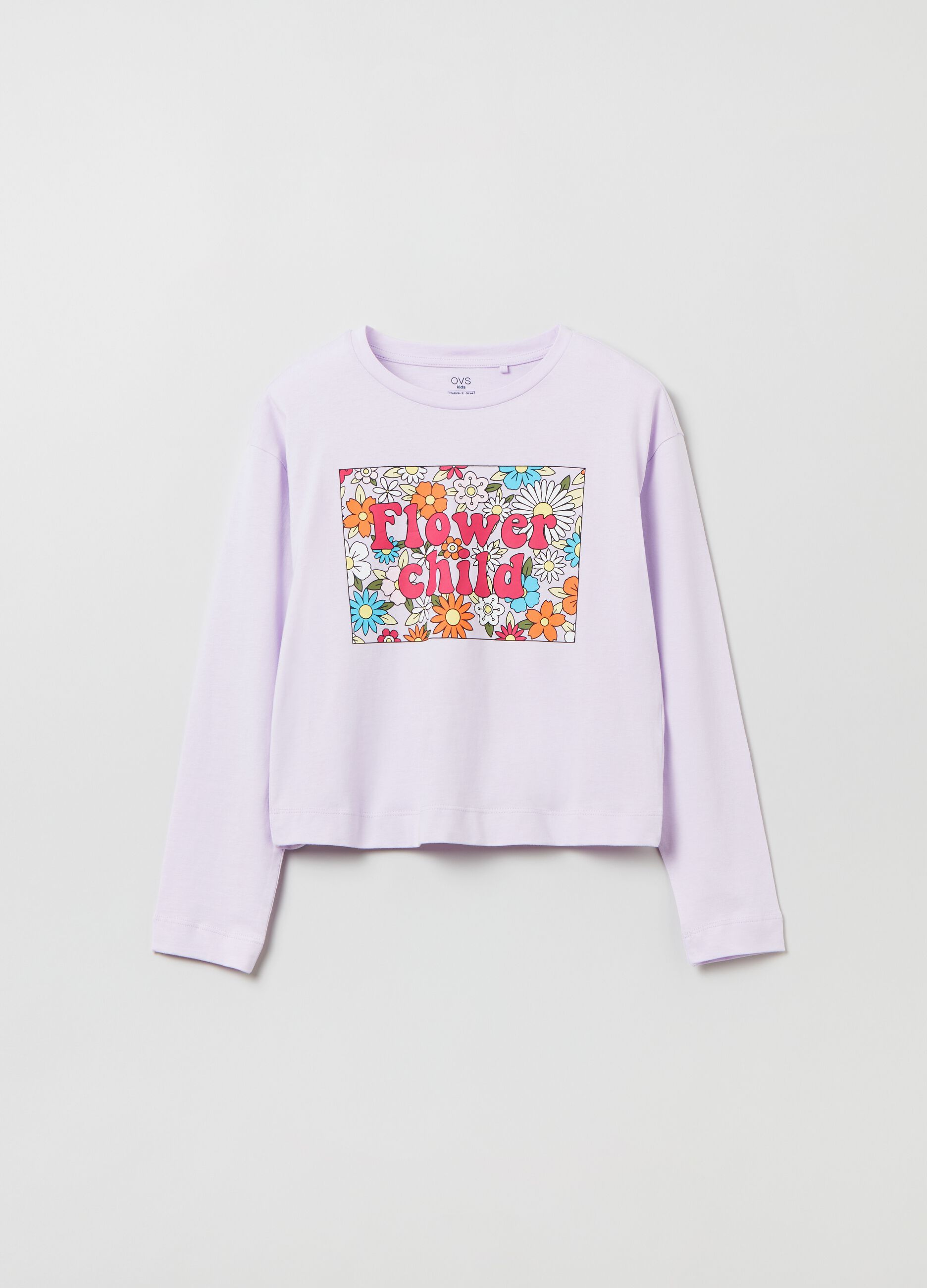 Long-sleeved T-shirt with print