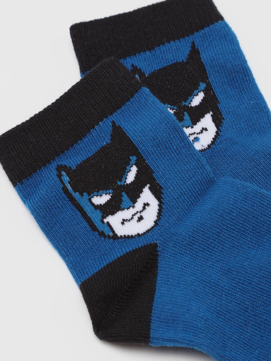 Three-pair pack socks in organic cotton with Batman design_1