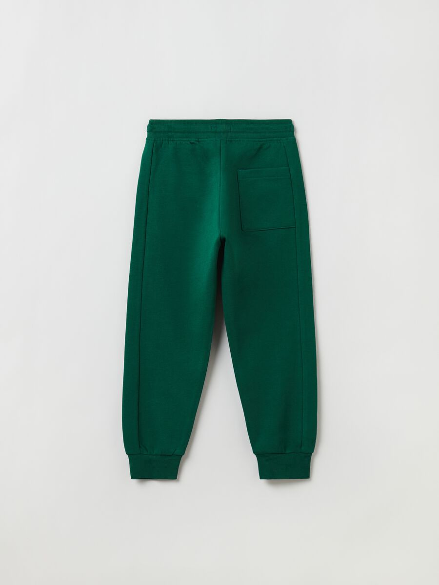 Fleece joggers with drawstring_1