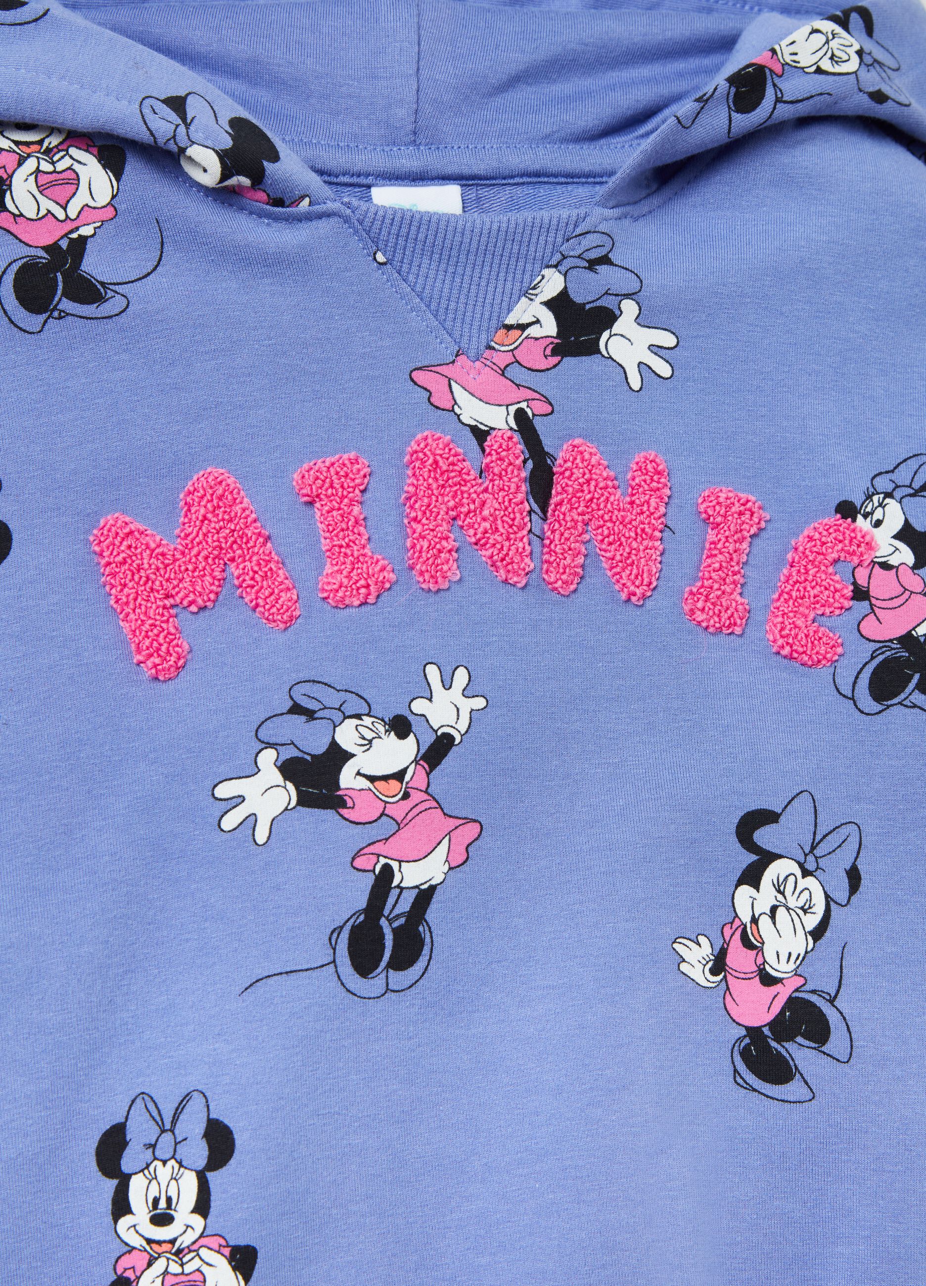 Fleece jogging set with Minnie Mouse print