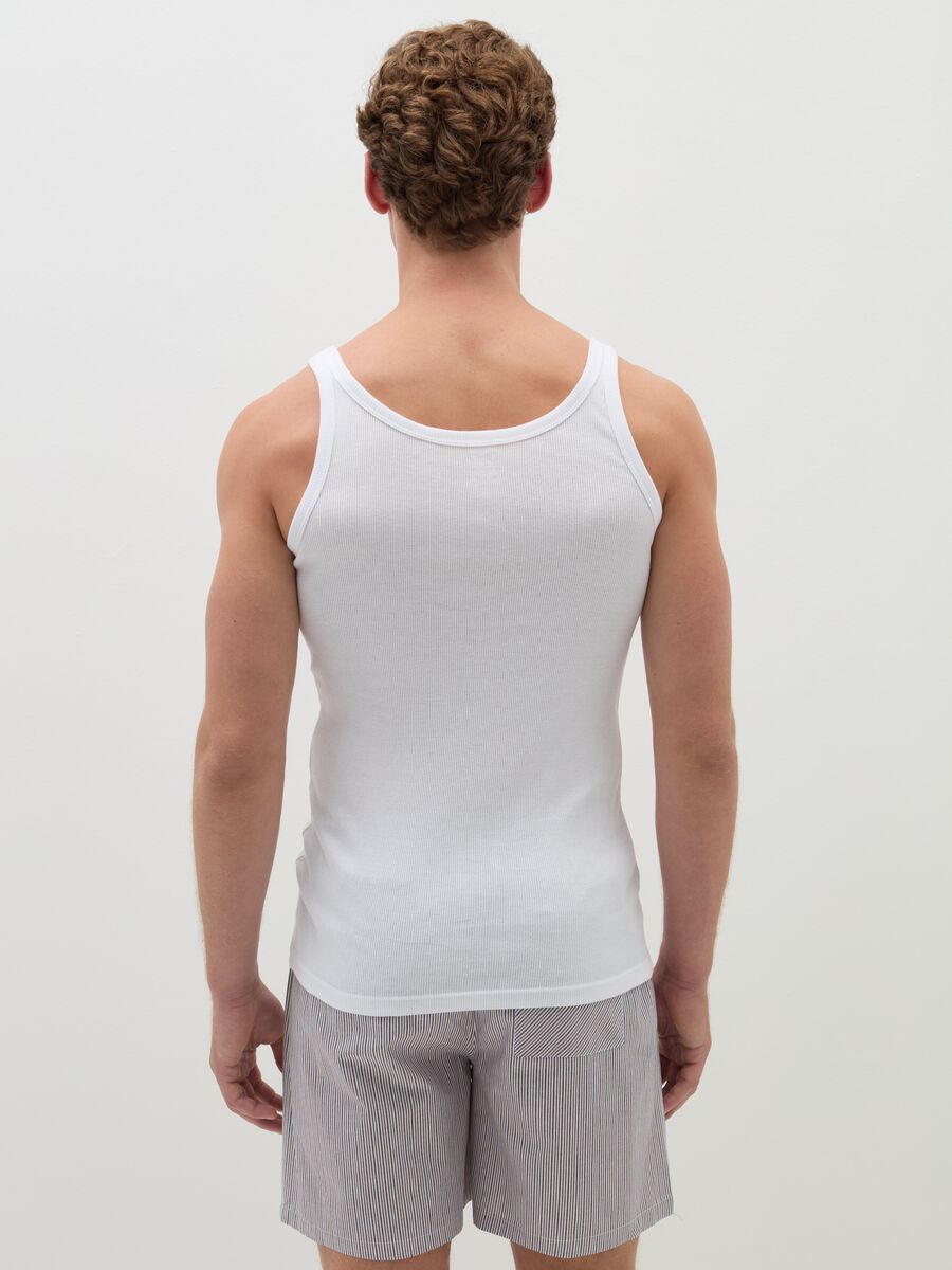 Two-pack ribbed organic cotton racerback vests_2