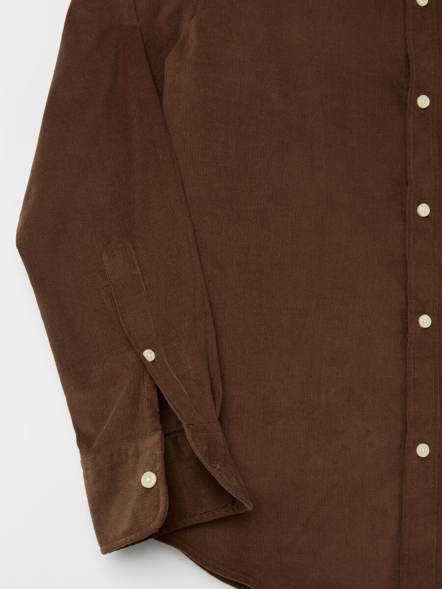 Camicia in corduroy colletto button-down_5