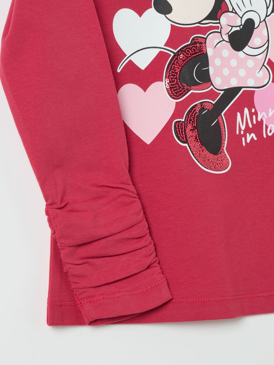 Turtle-neck t-shirt with Minnie print_3