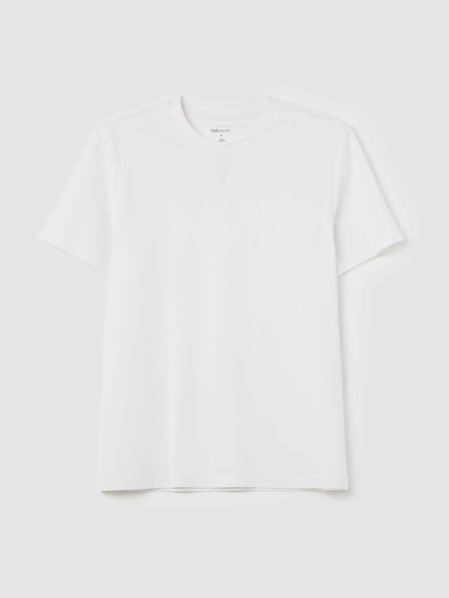 Stretch T-shirt with round neck_4