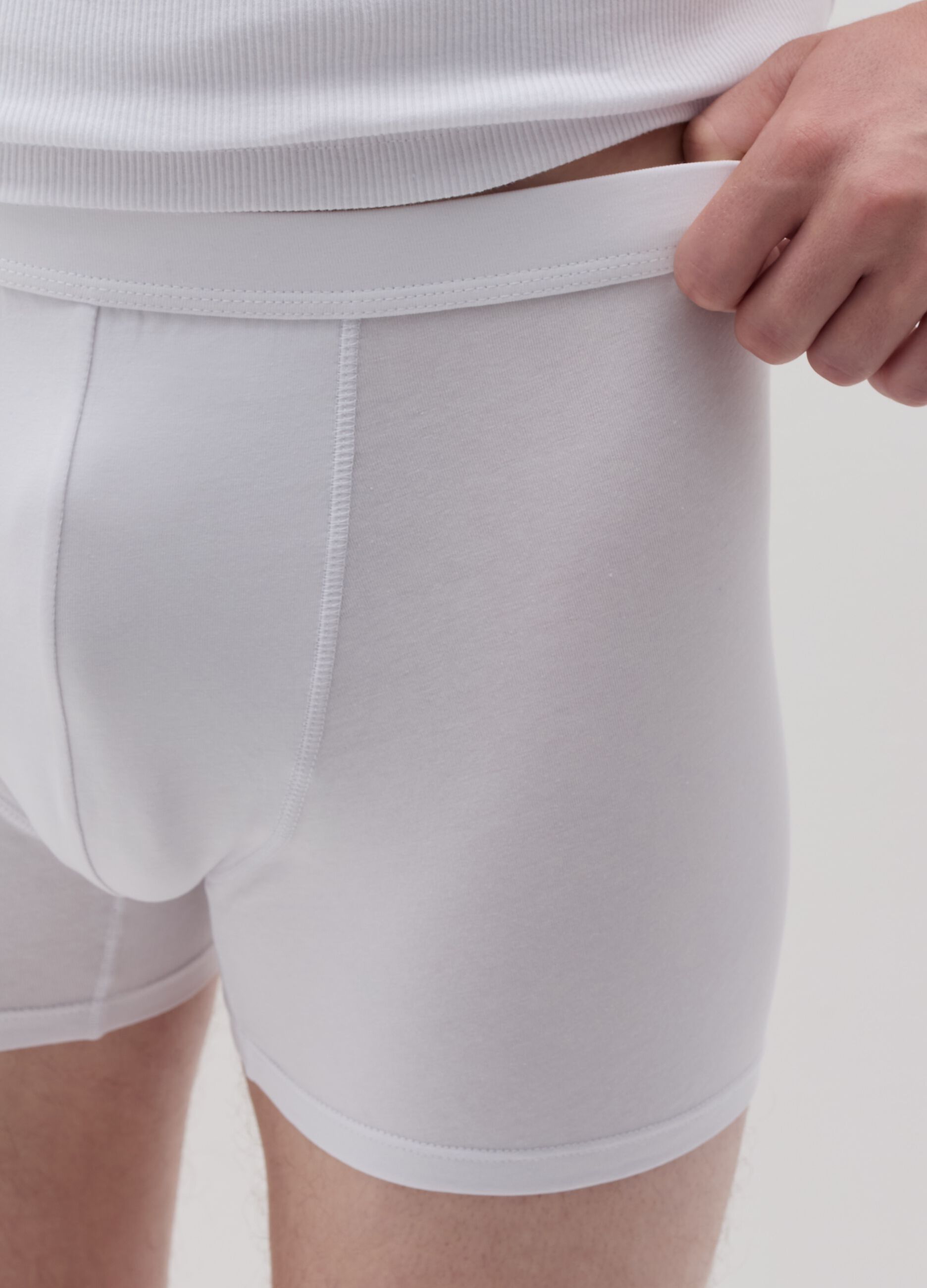 Two-pack midi boxer shorts in stretch Supima cotton