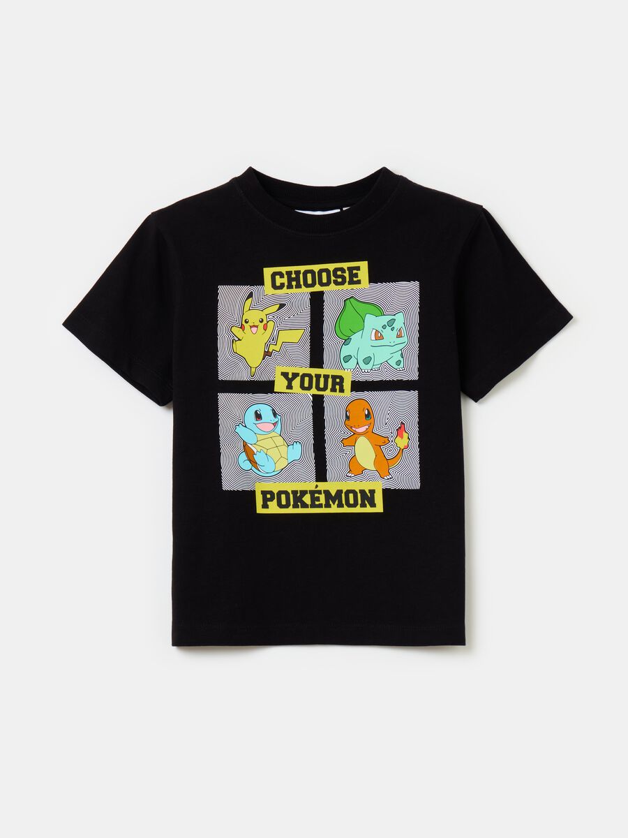 OVS KIDS Boy's Black T-shirt with Pokémon Gengar print