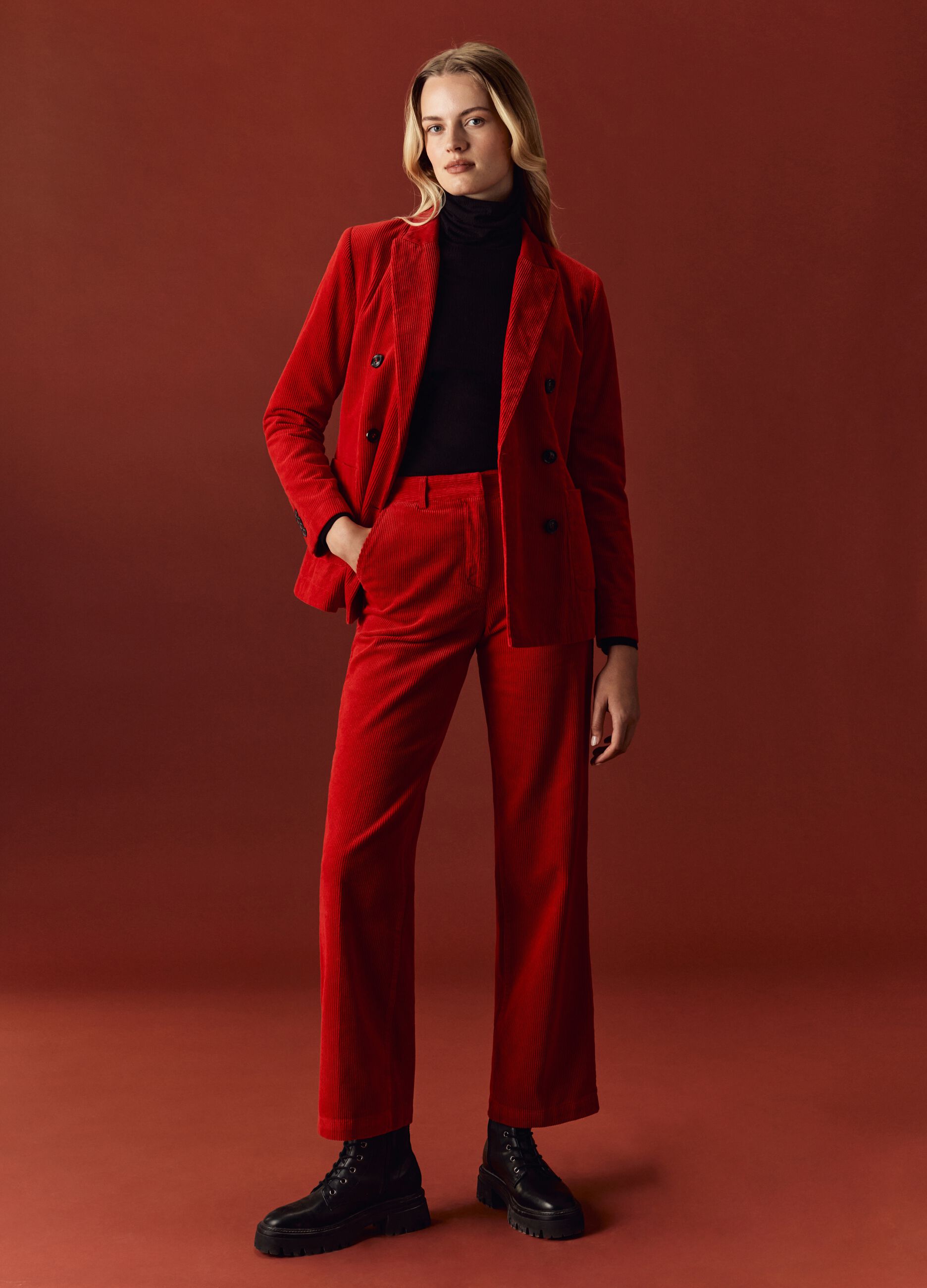Corduroy Trousers - Red
