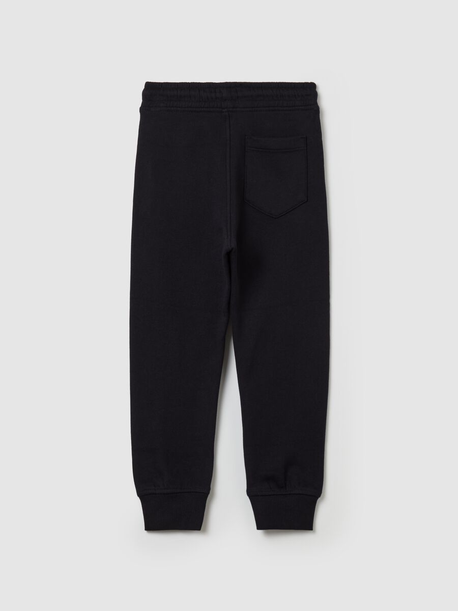 Joggers in organic cotton with drawstring_1