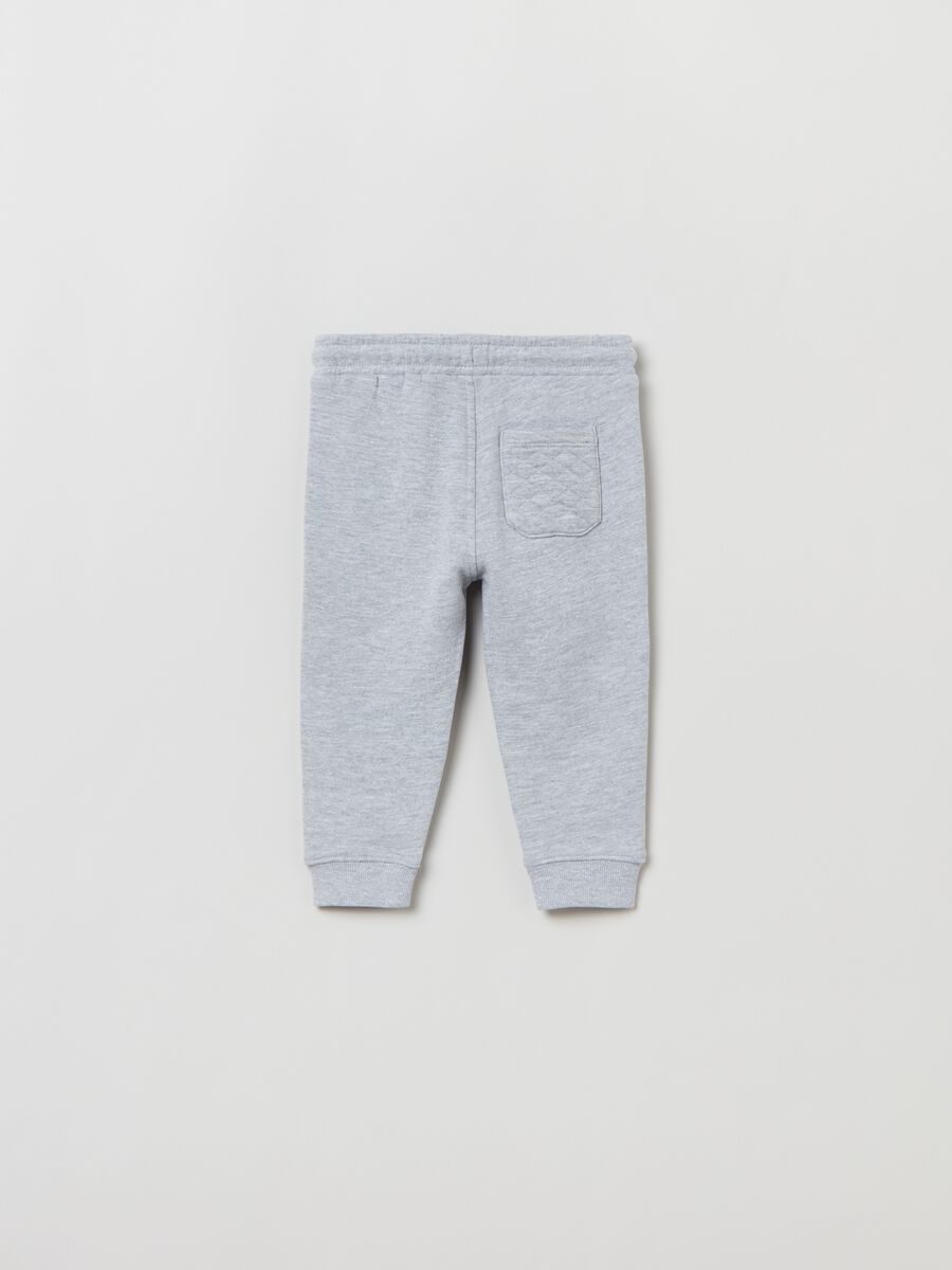 Fleece joggers with drawstring_1