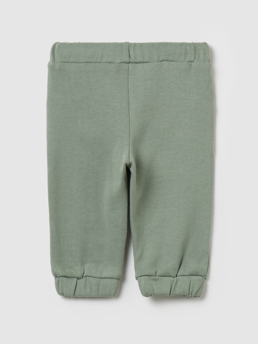 Joggers in organic cotton with drawstring_1