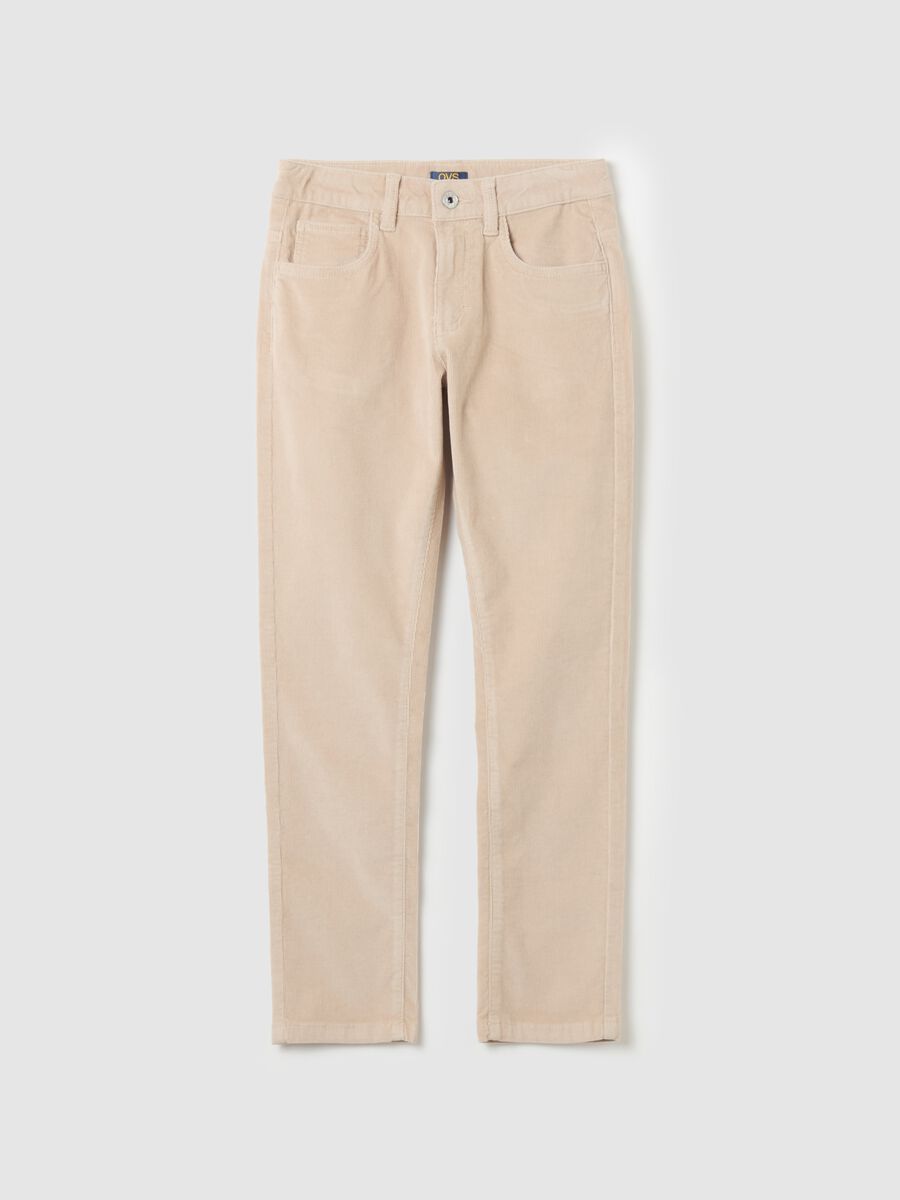 Five-pocket corduroy trousers_0