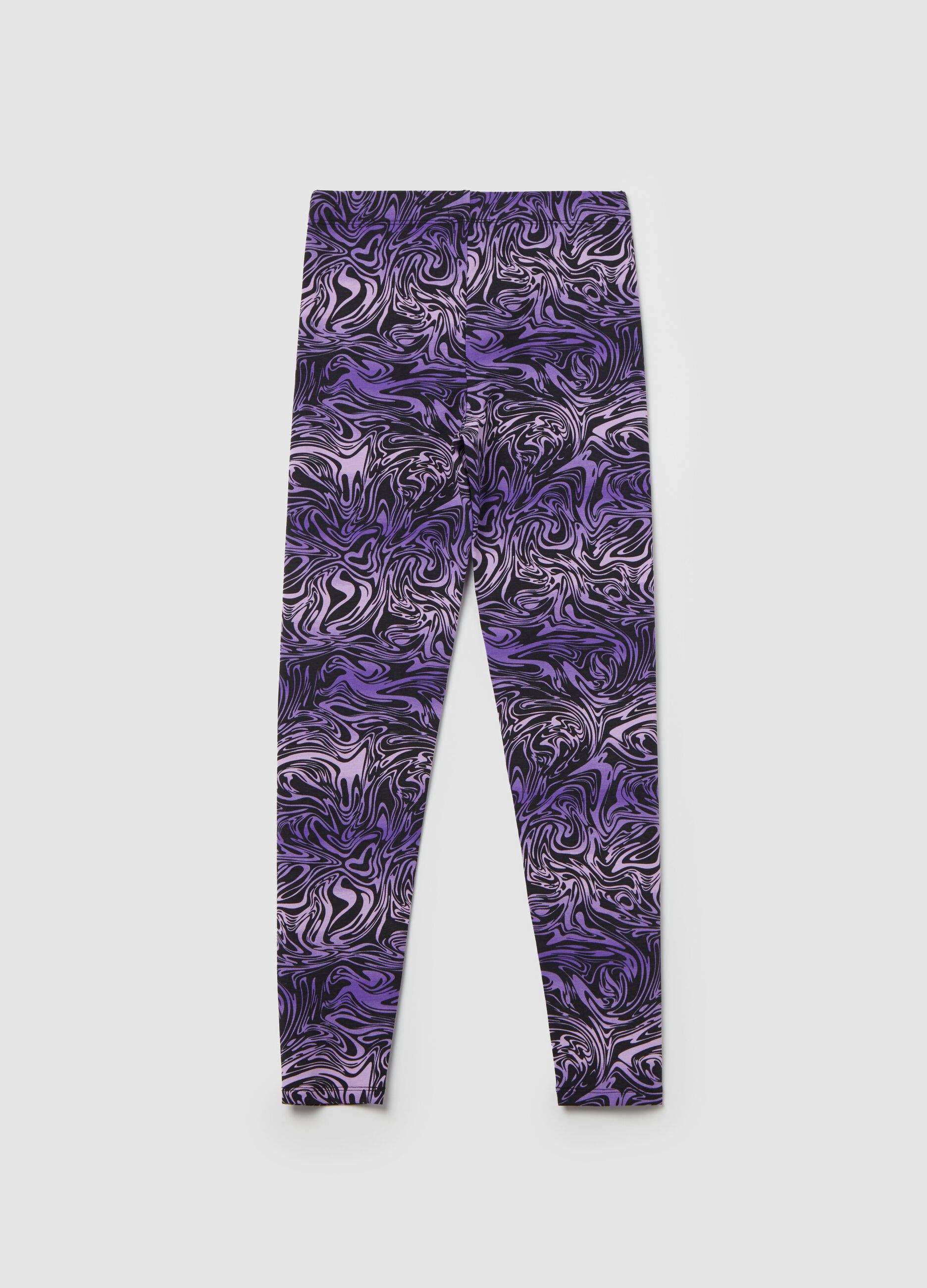 Leggings with all-over print