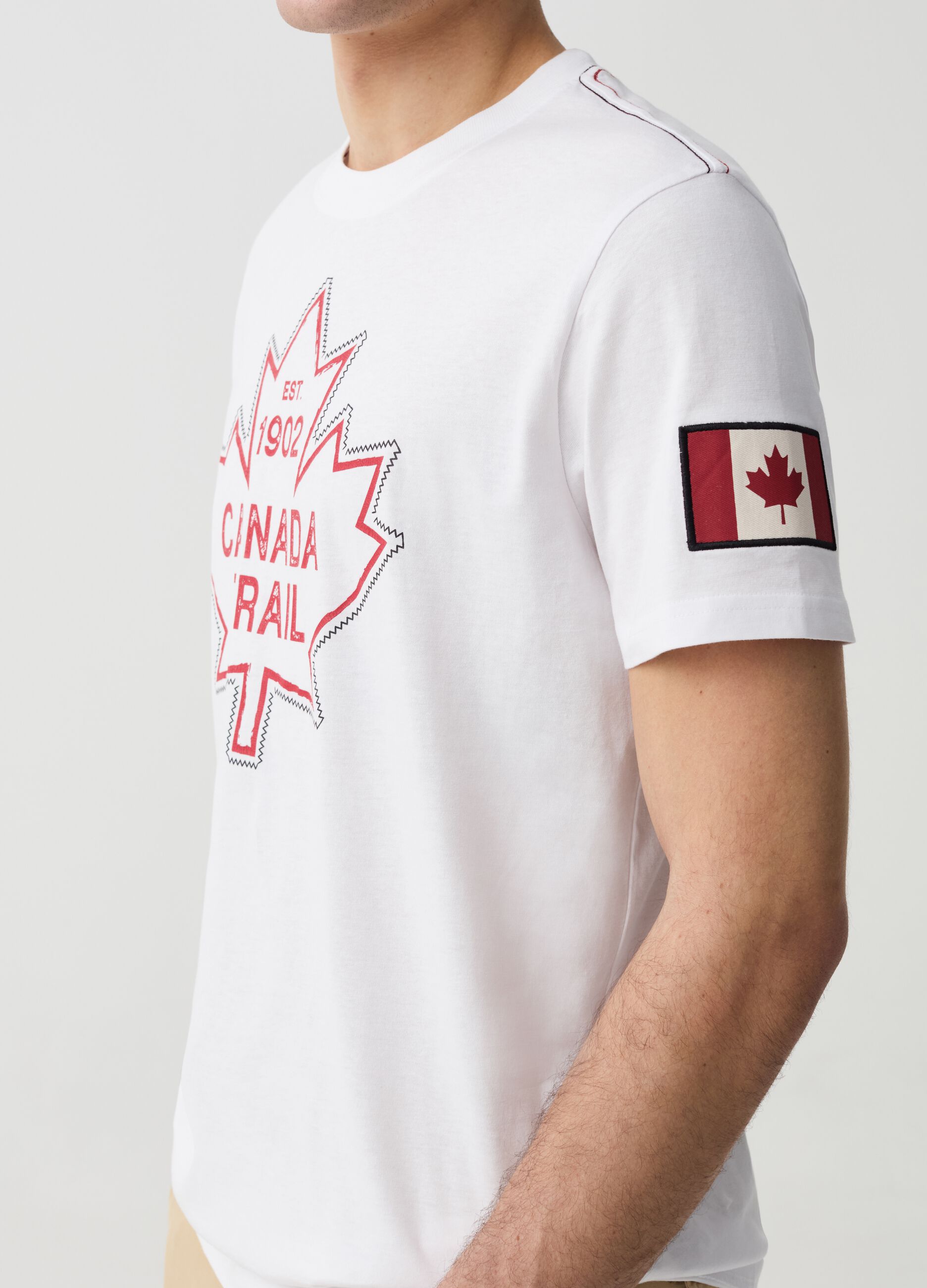Camiseta con costuras en contraste Canada Trail