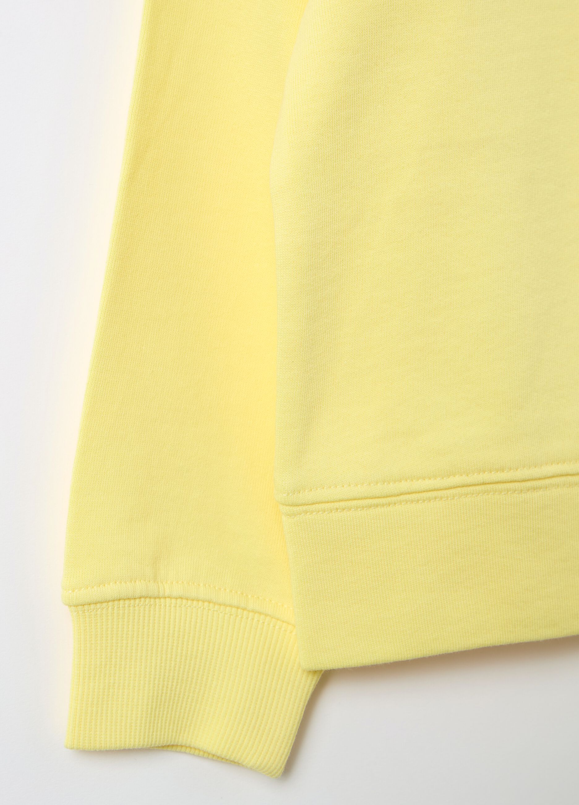 Solid colour sweatshirt in French terry