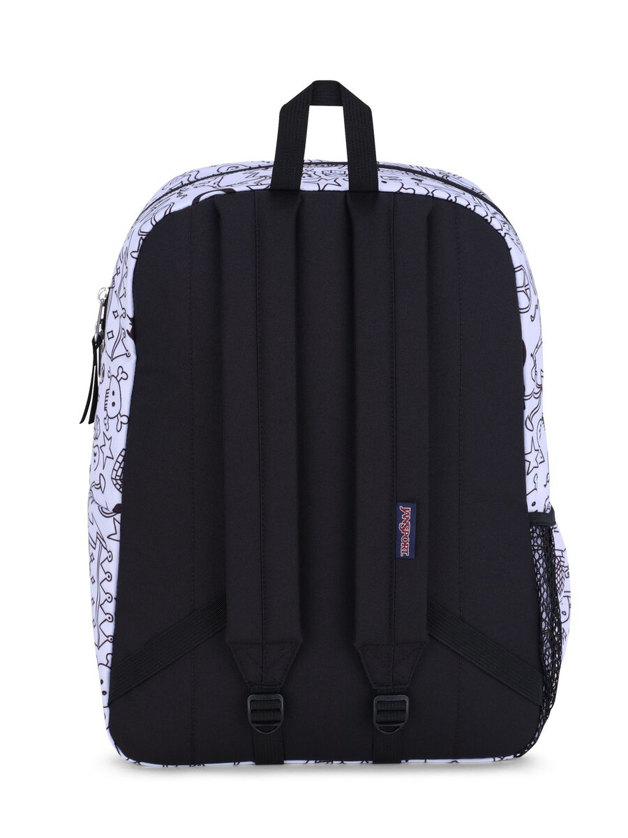 Cross Town backpack with black and white symbols_4