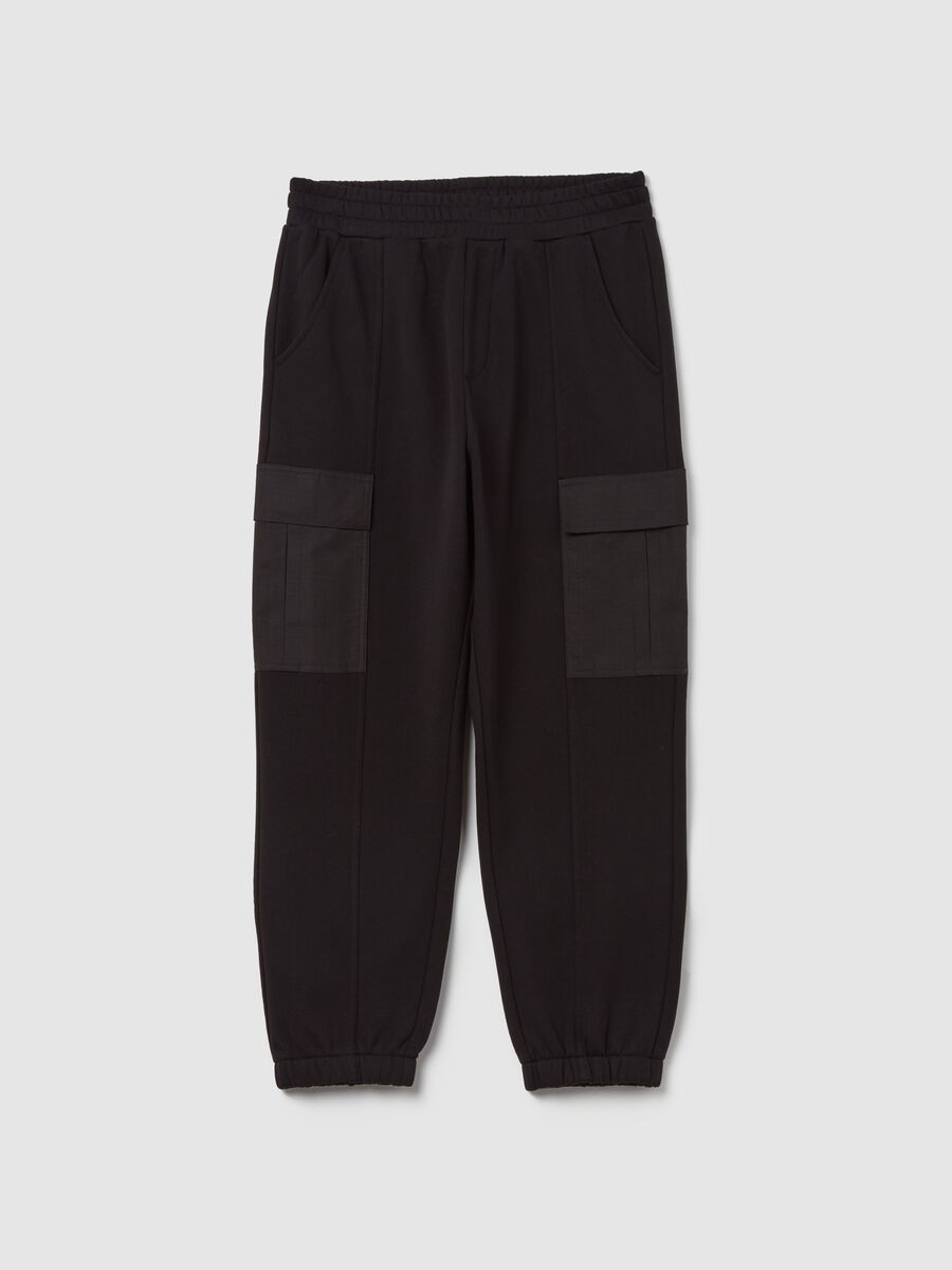 Fleece cargo joggers_4