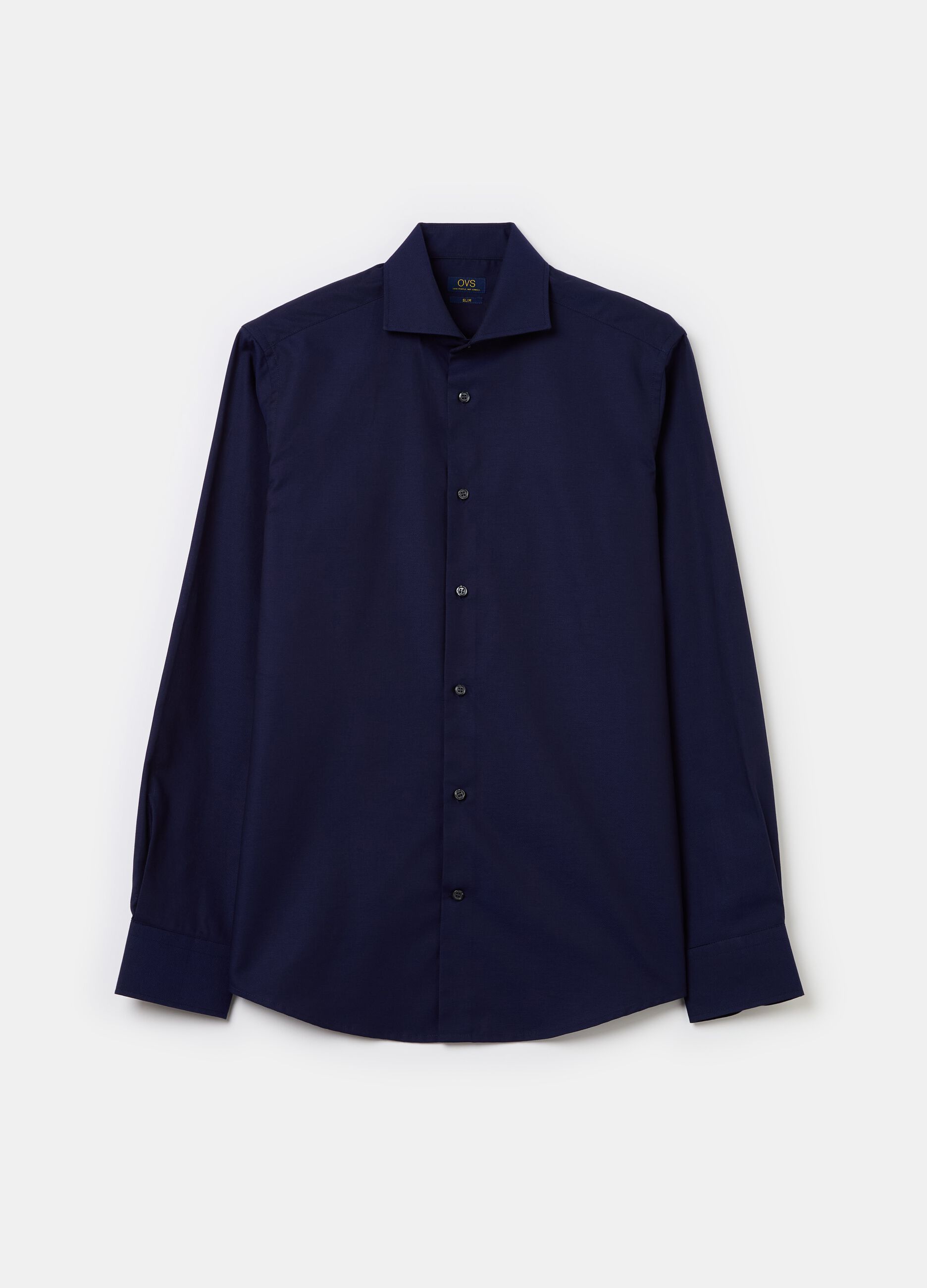 Slim-fit easy-iron shirt