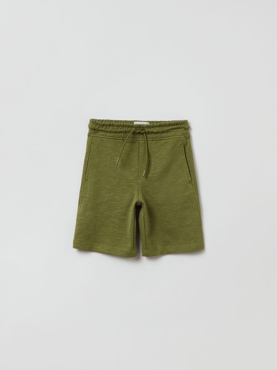 Grand&Hills plush shorts with drawstring_0
