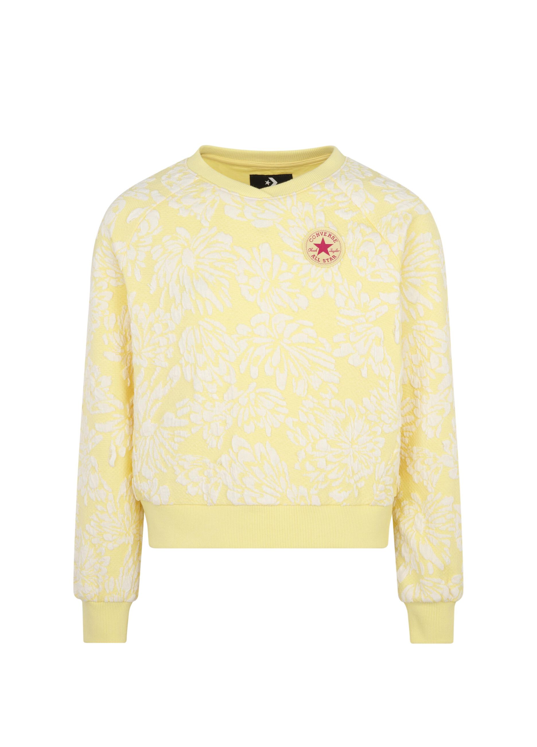 Jacquard crop sweatshirt with Chuck Patch logo