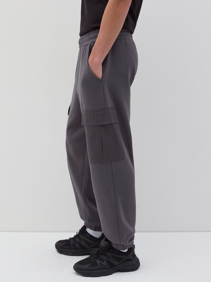 Fleece cargo joggers_2