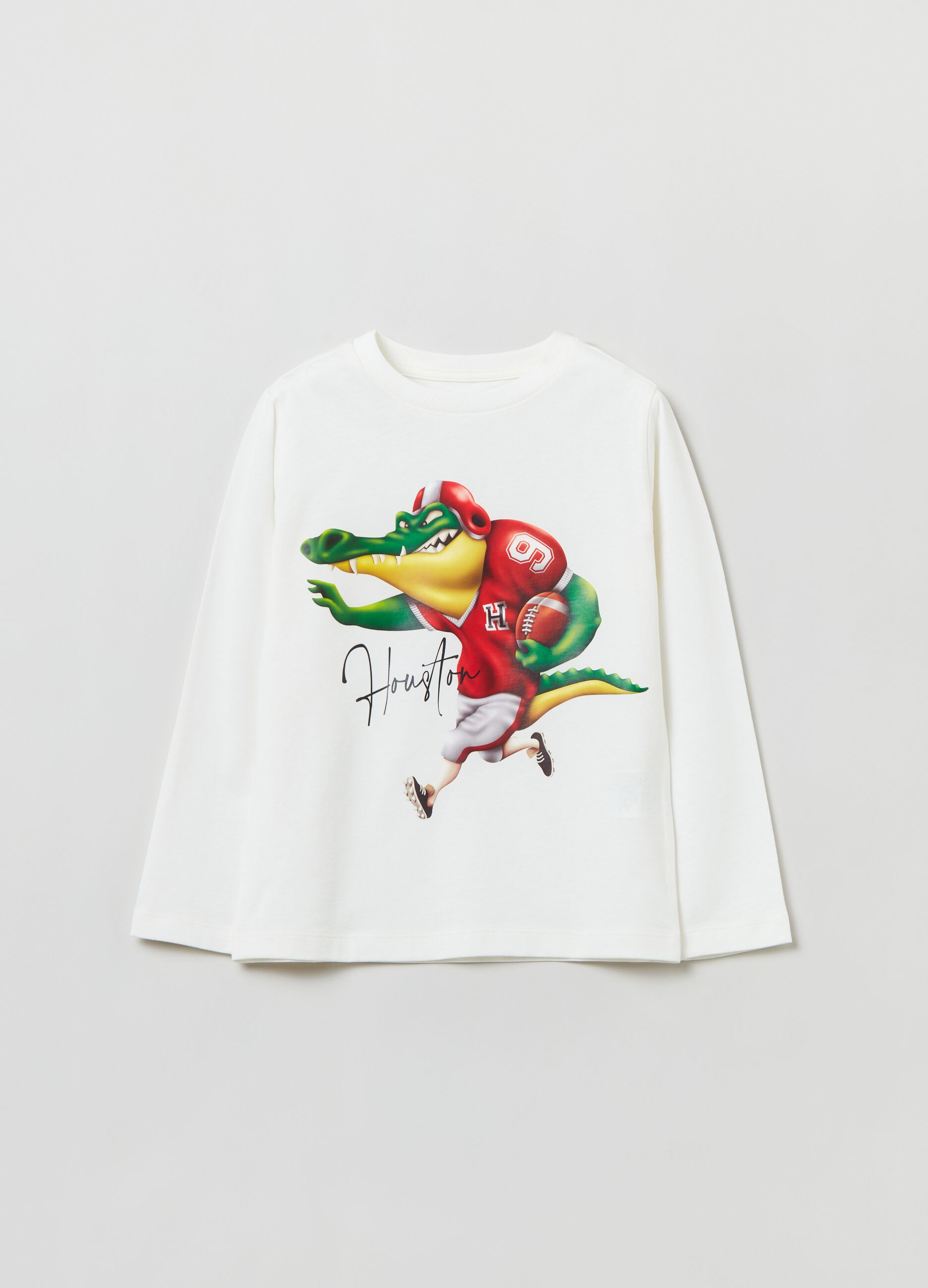 Long-sleeved T-shirt with print