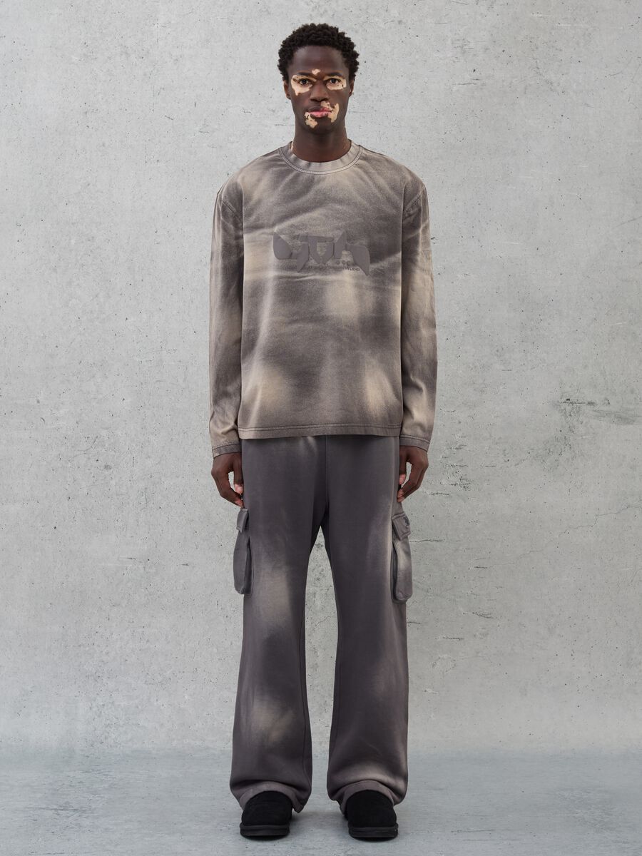 Cargo Sweatpants Vintage Grey & Sand dye_3