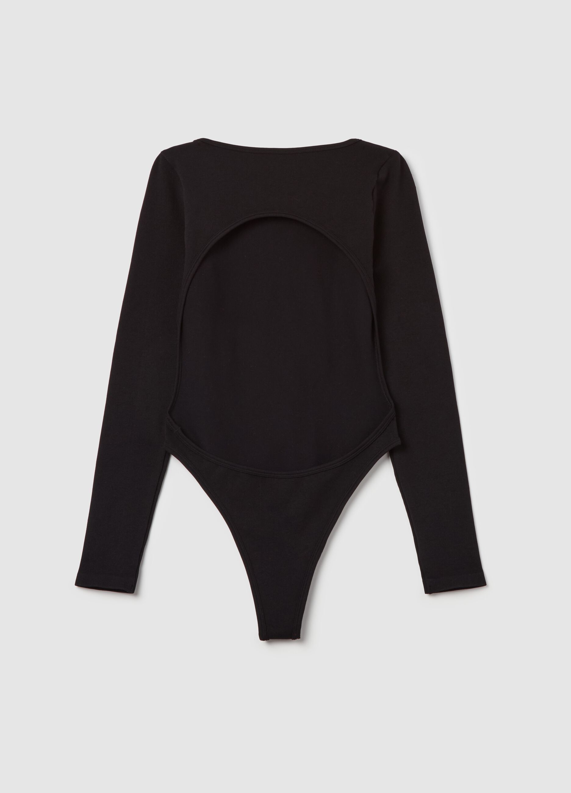 Bodysuit Cut Out Black