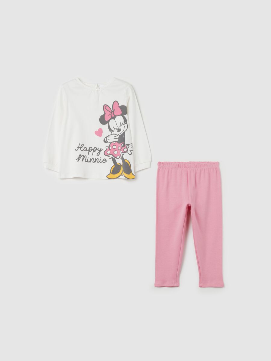 Organic cotton pyjamas with Minnie Mouse print_0