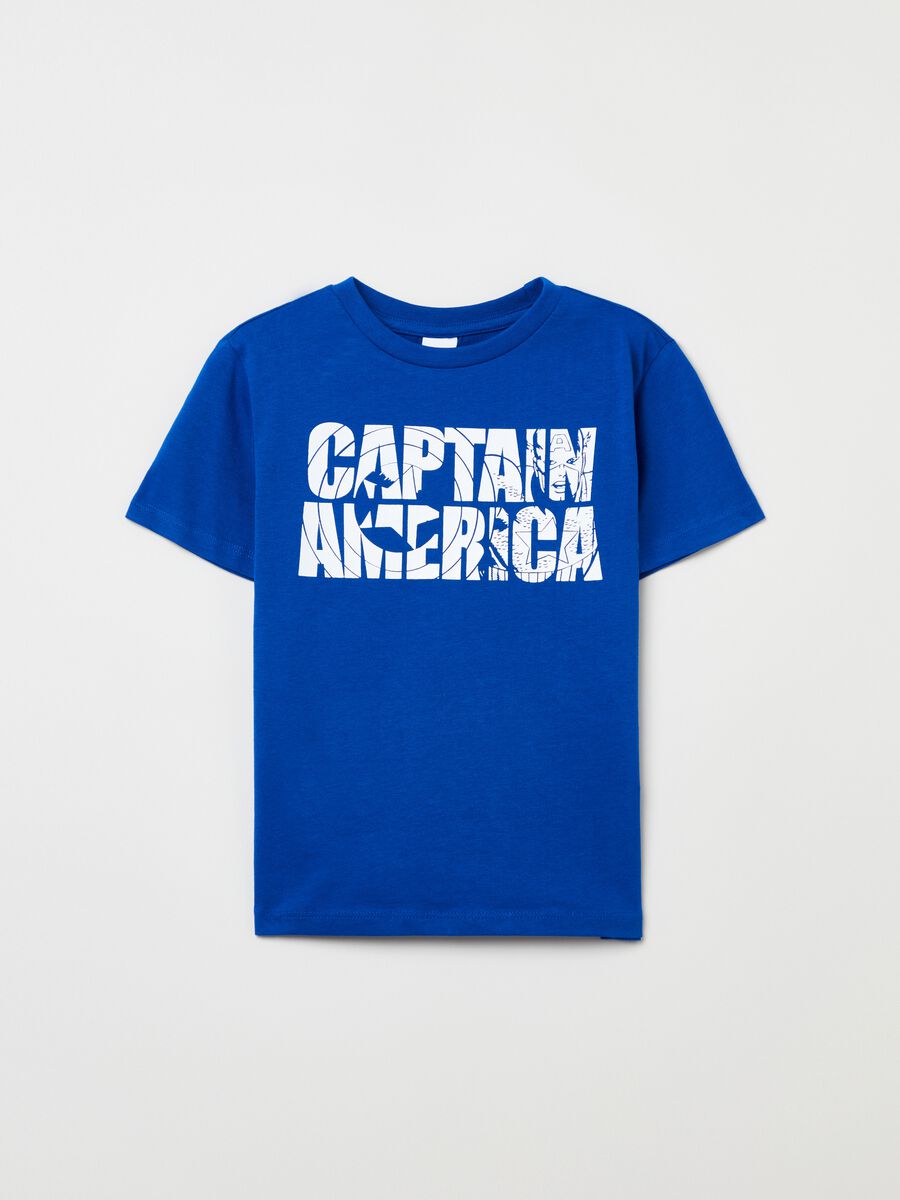 T-shirt with Marvel Captain America print_0