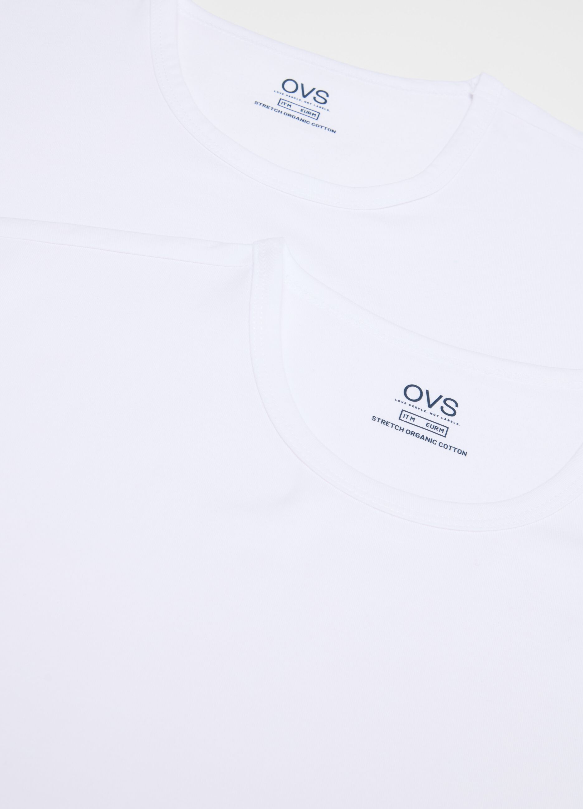 Two-pack organic cotton undershirts