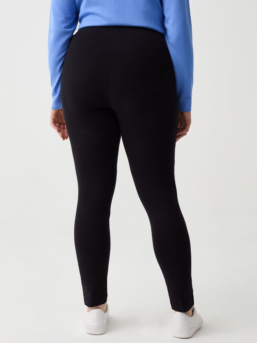 Girl with Curves Tall Knit Crepe Leggings 