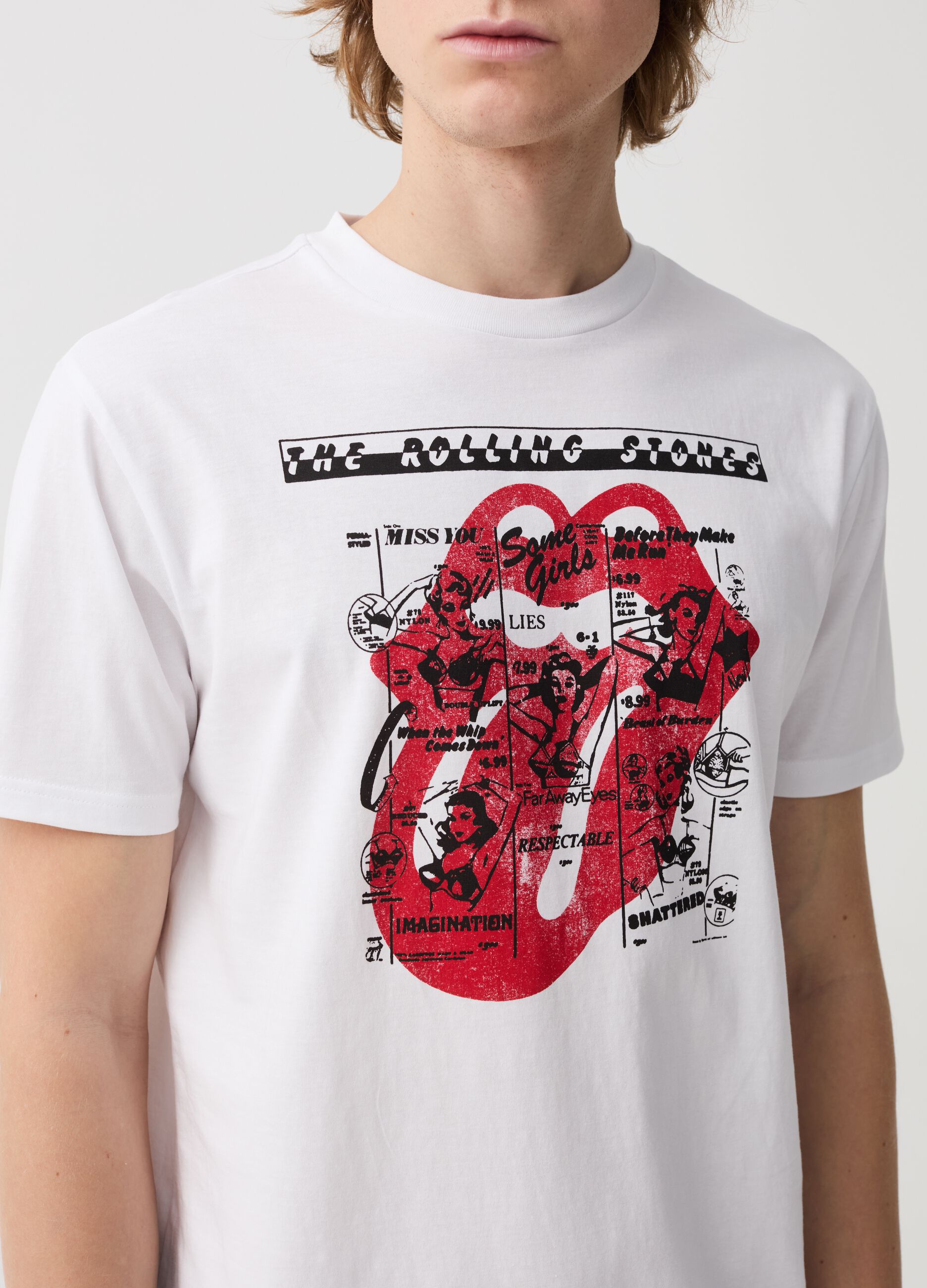 T-shirt with Rolling Stones print