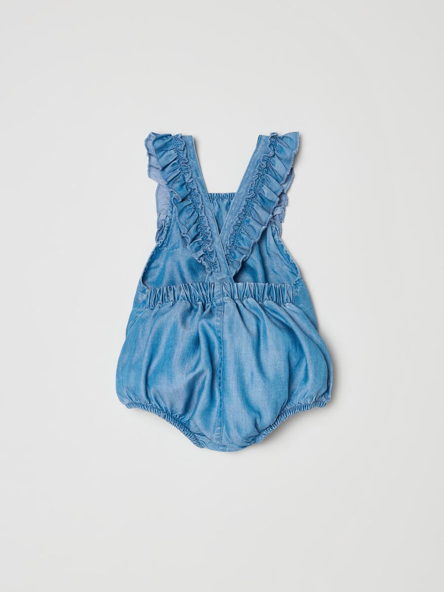 Lyocell romper suit with flounce_1