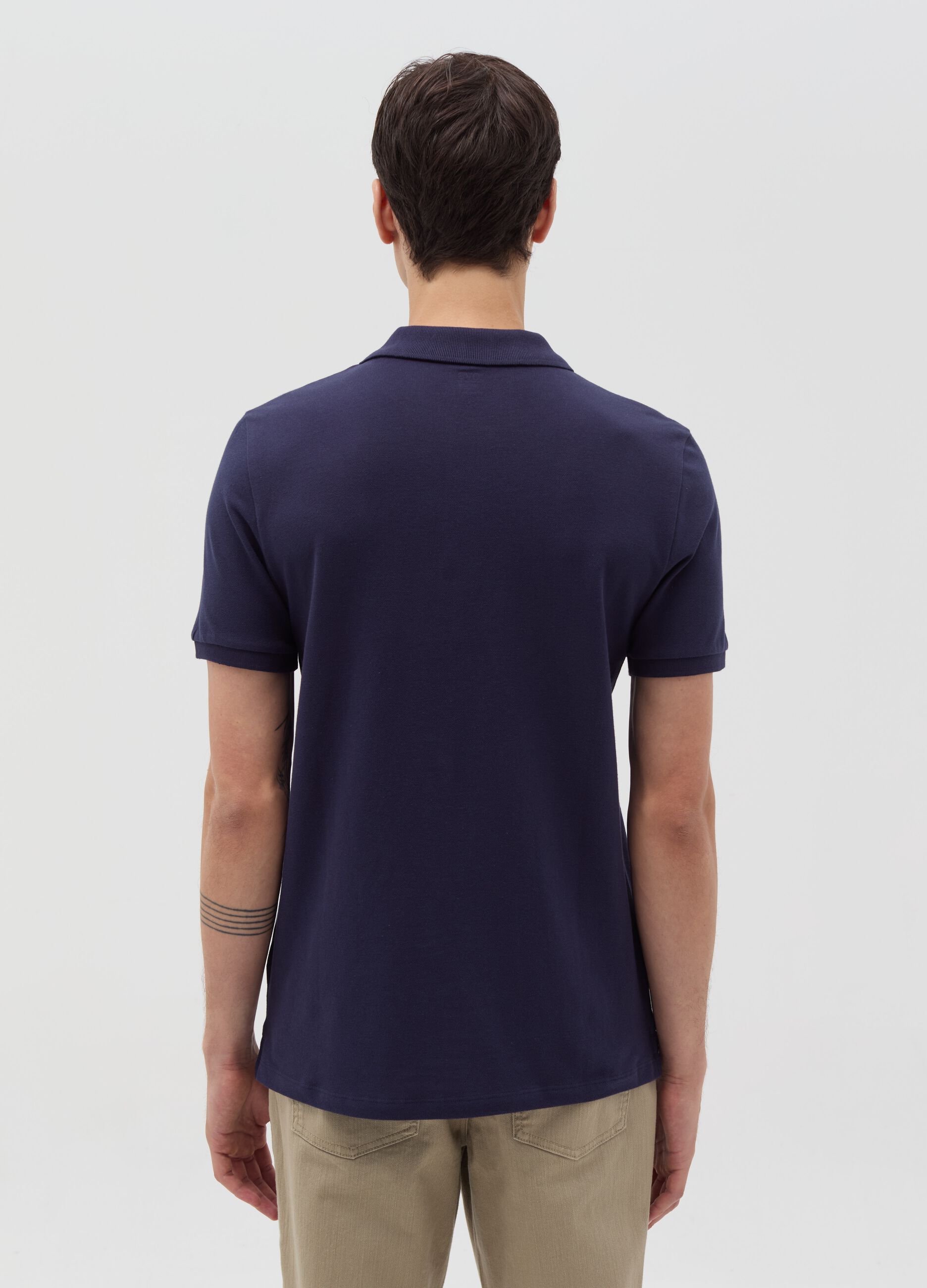 Cotton pique polo shirt