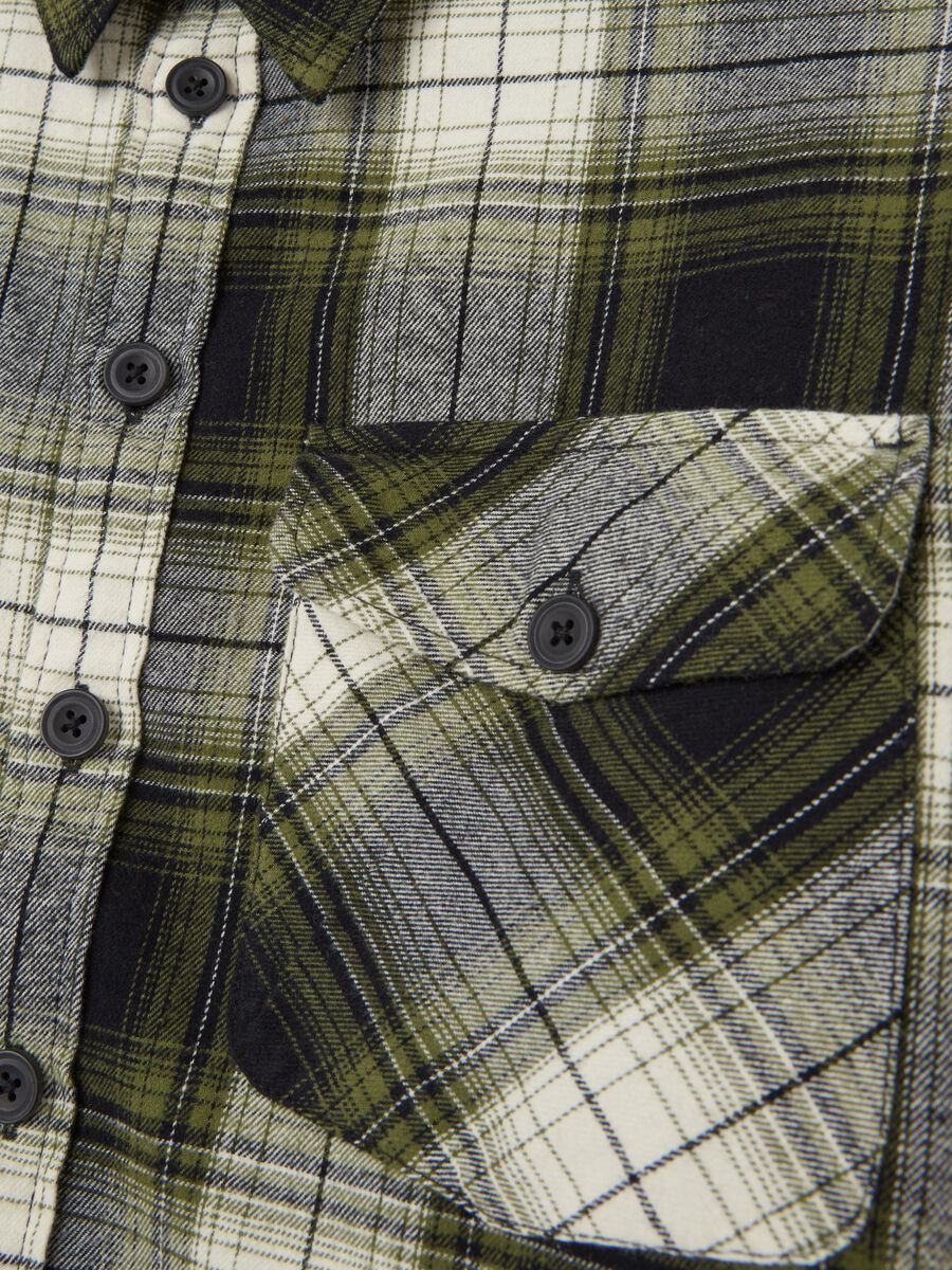 Flannel shirt with check pattern_1