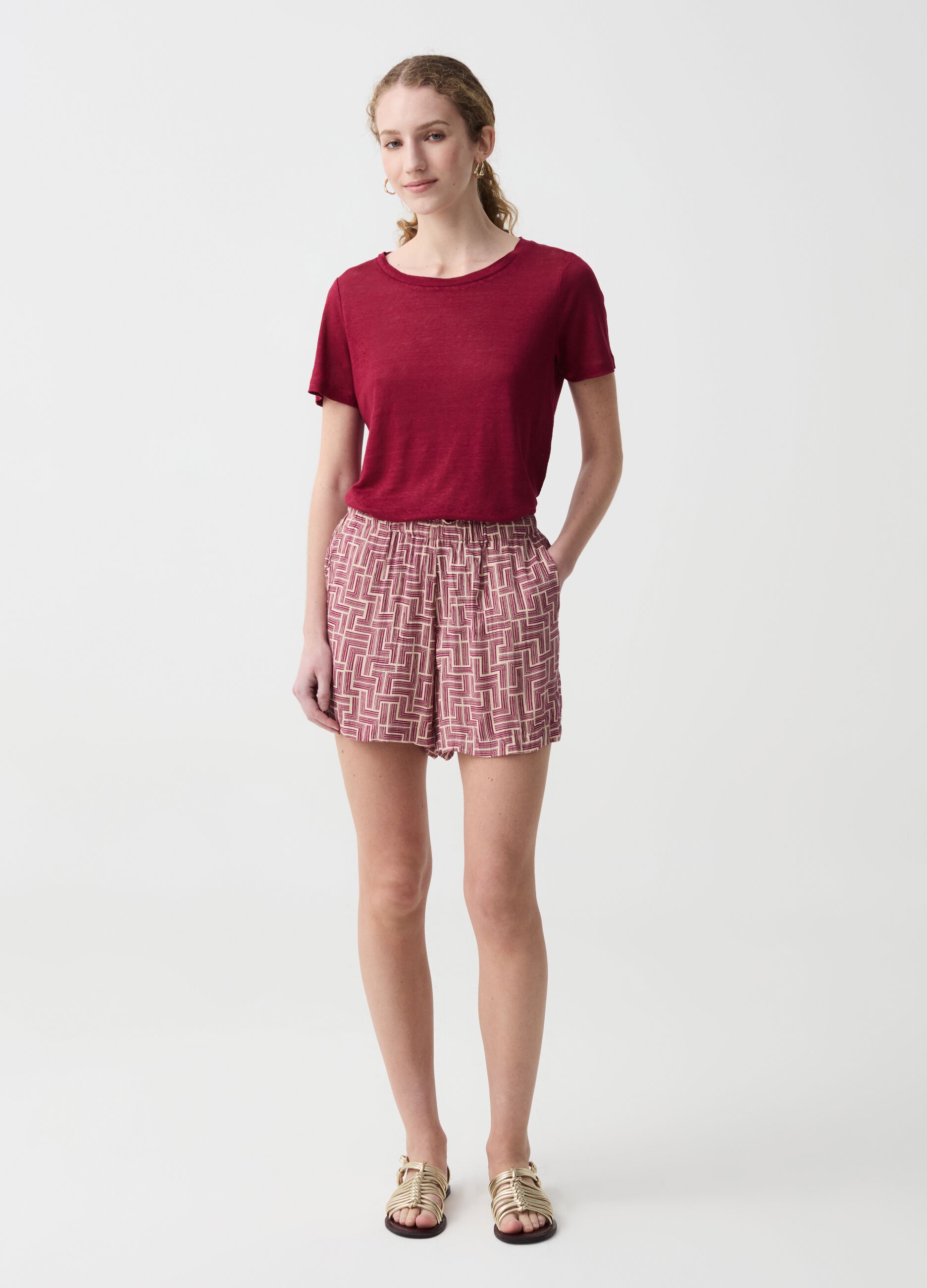 Viscose shorts