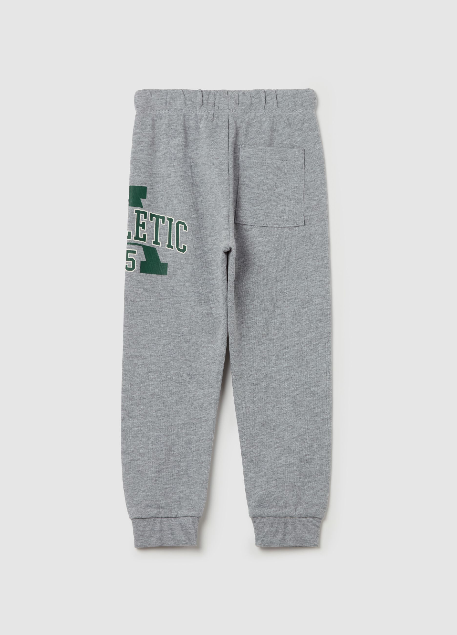 Joggers with drawstring and "ATHLETIC 25” print