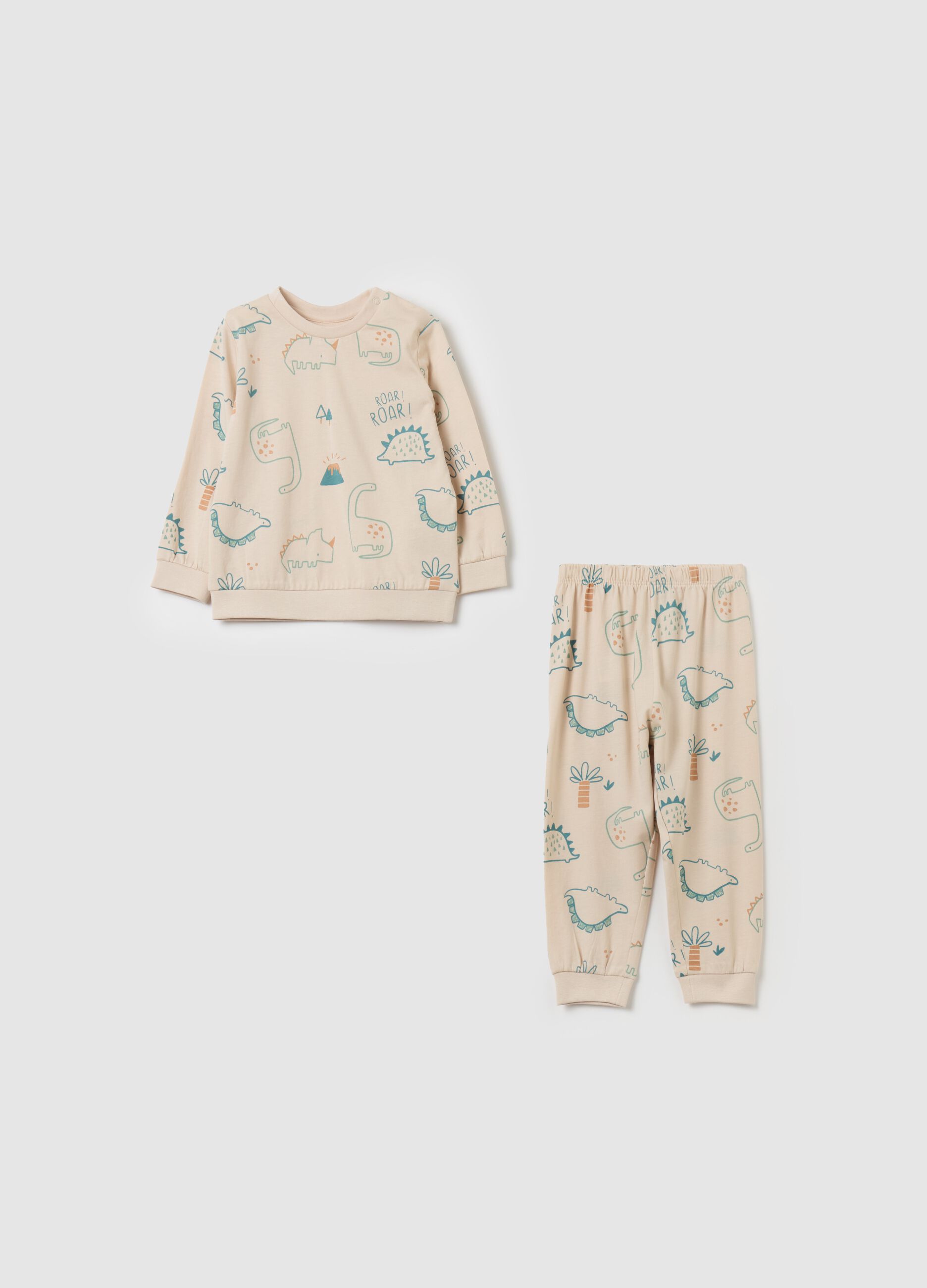 Organic cotton pyjamas with print