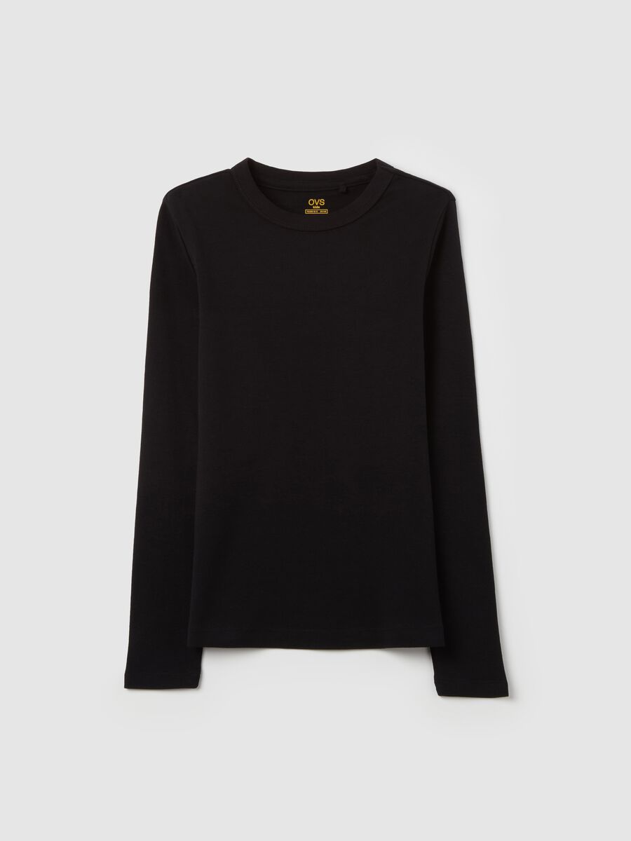 Essential long-sleeved T-shirt in organic cotton_0