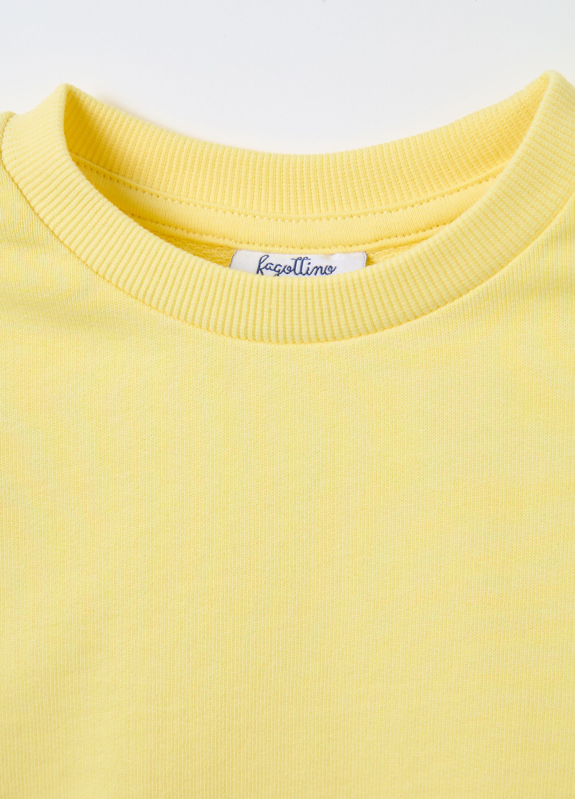 Solid colour sweatshirt in French terry