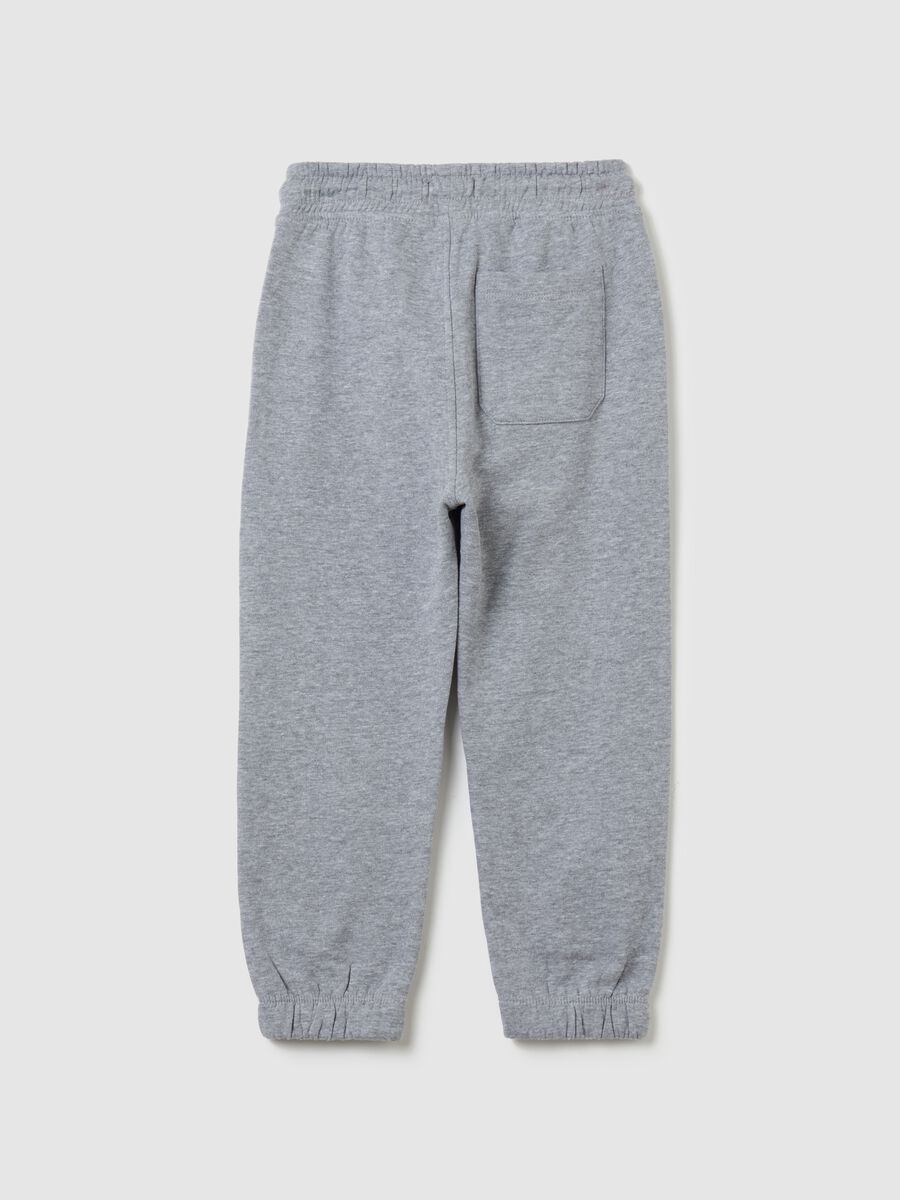 Fleece joggers with drawstring_1