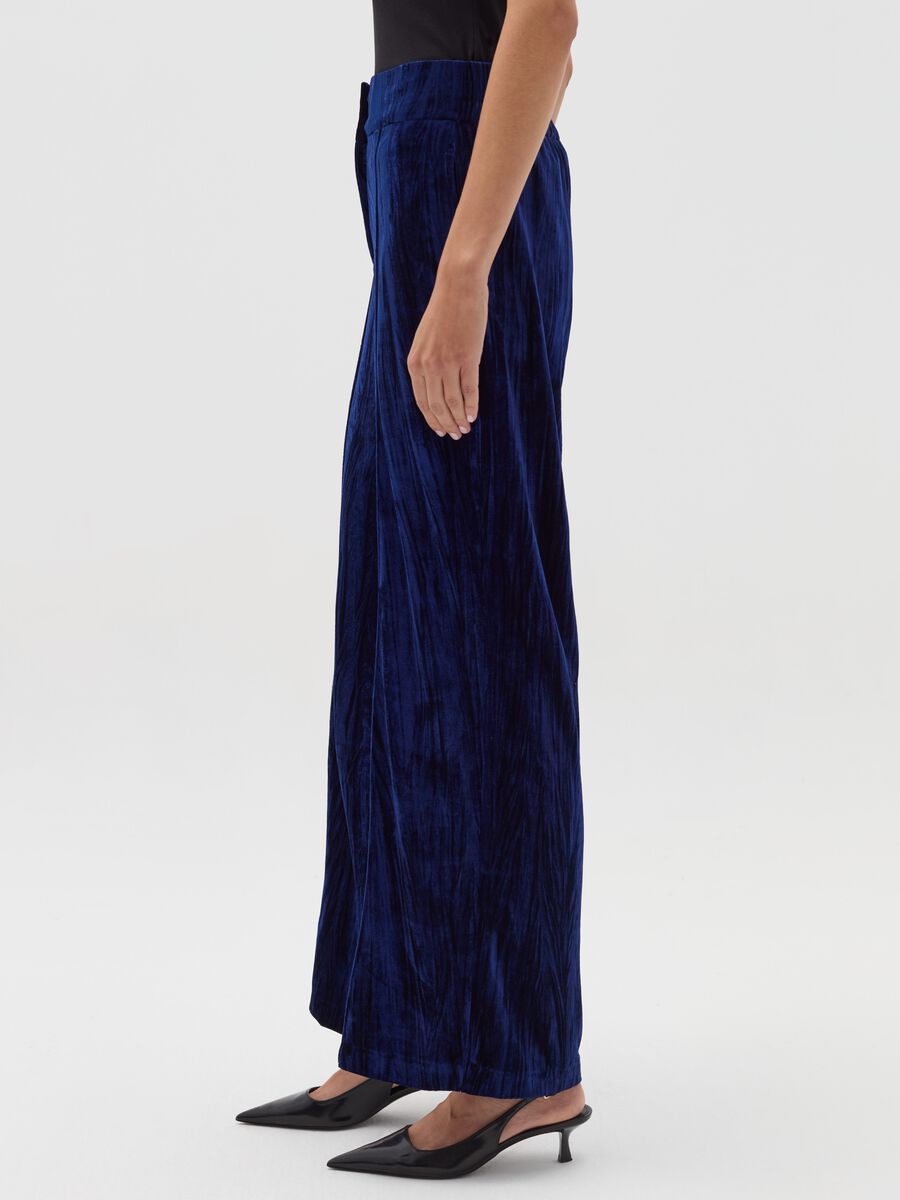 Wide-leg trousers in velvet_2