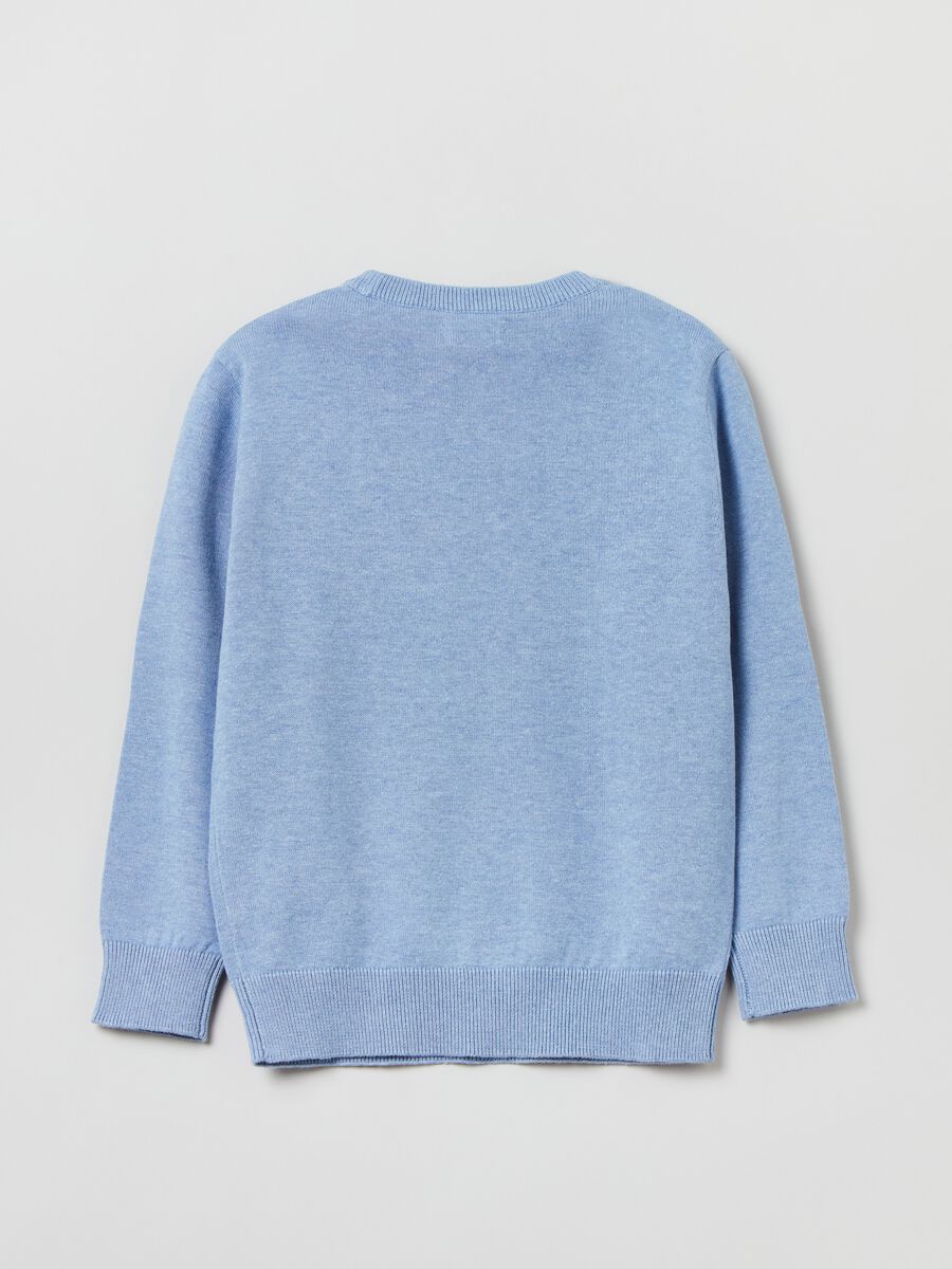 Cotton pullover with round neck_1